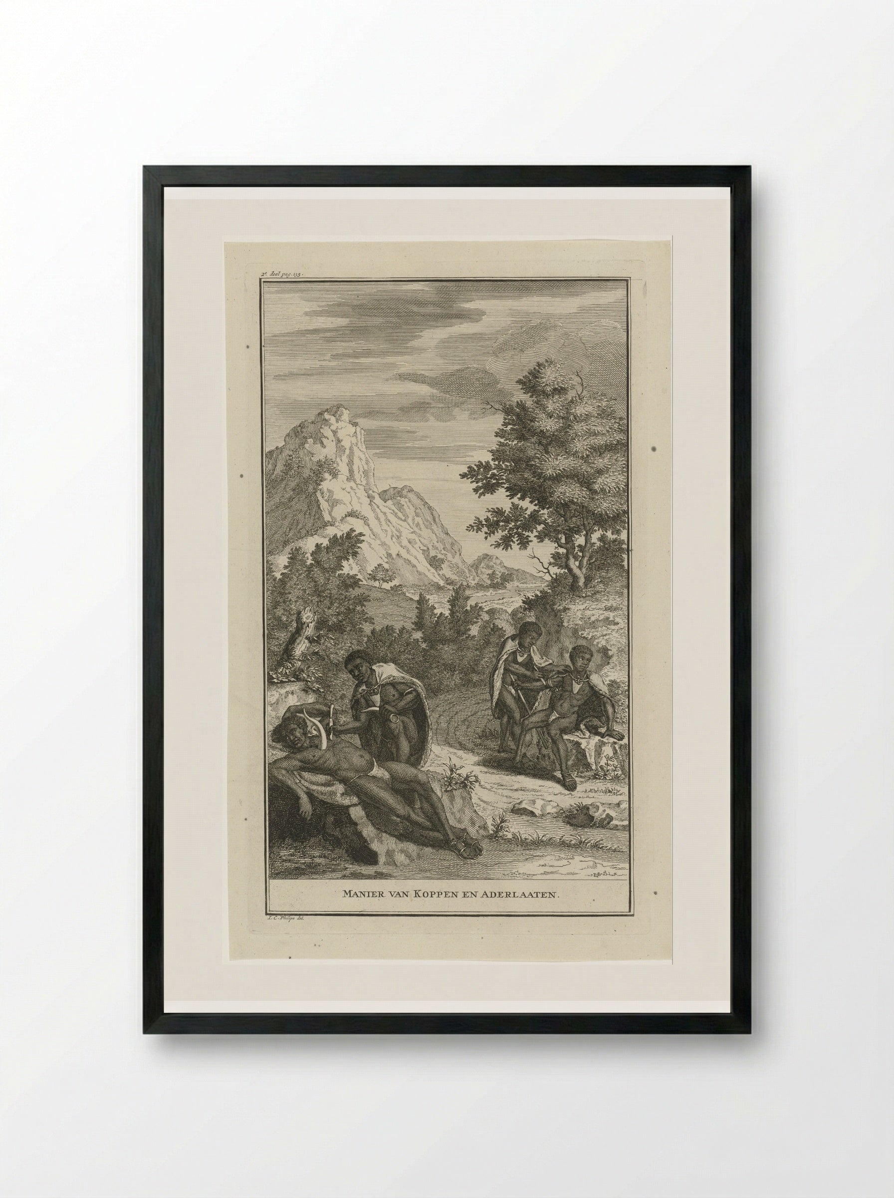 Manier van Koppen en Aderlaaten - Jan Caspar Philips - Framed Print Black