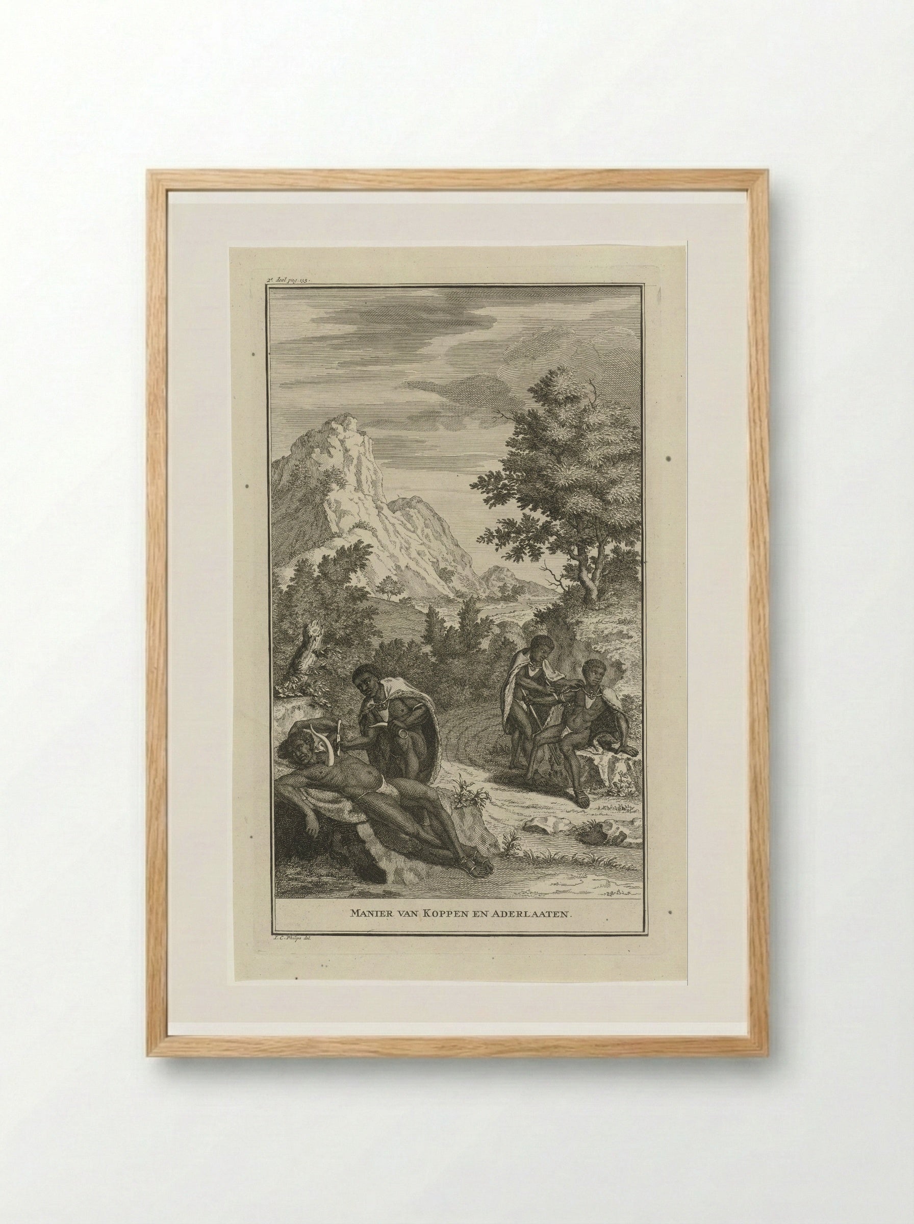 Manier van Koppen en Aderlaaten - Jan Caspar Philips - Framed Print Wood