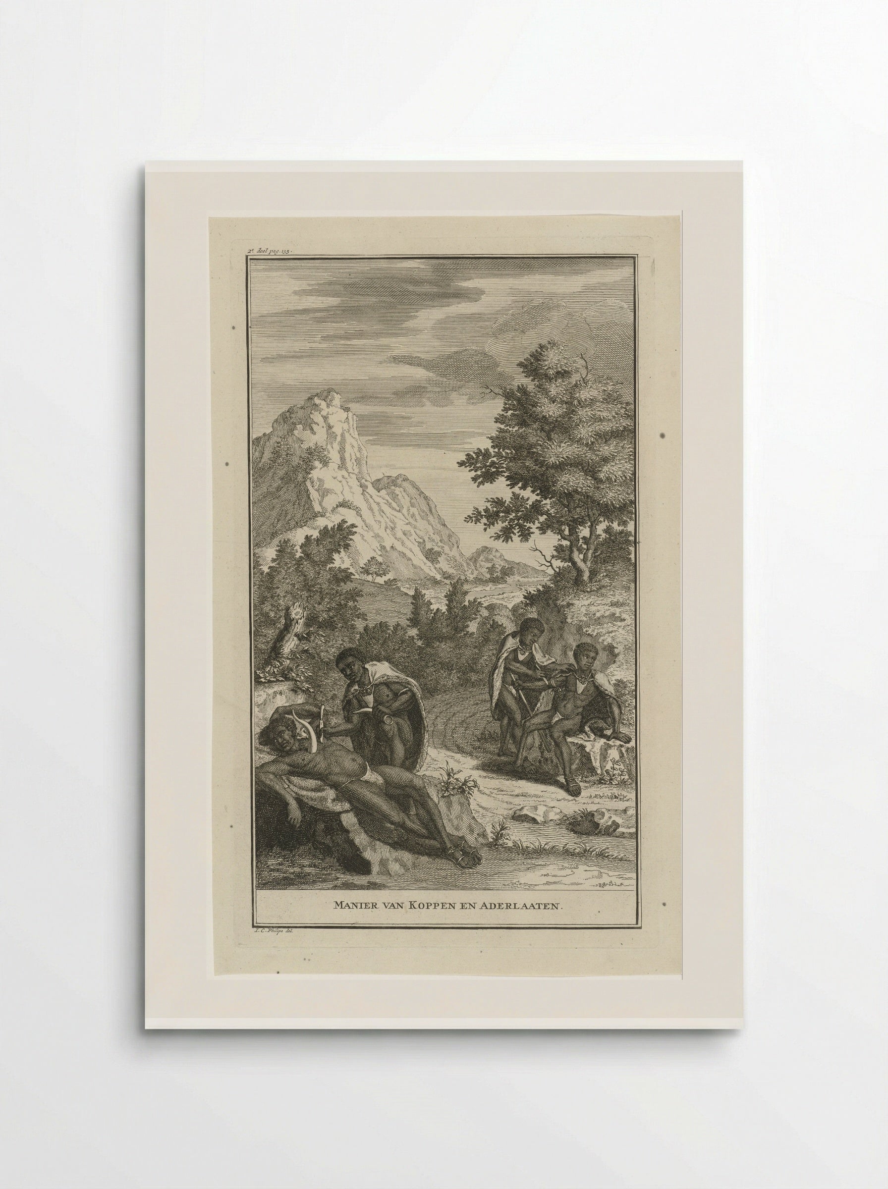 Manier van Koppen en Aderlaaten - Jan Caspar Philips - Poster