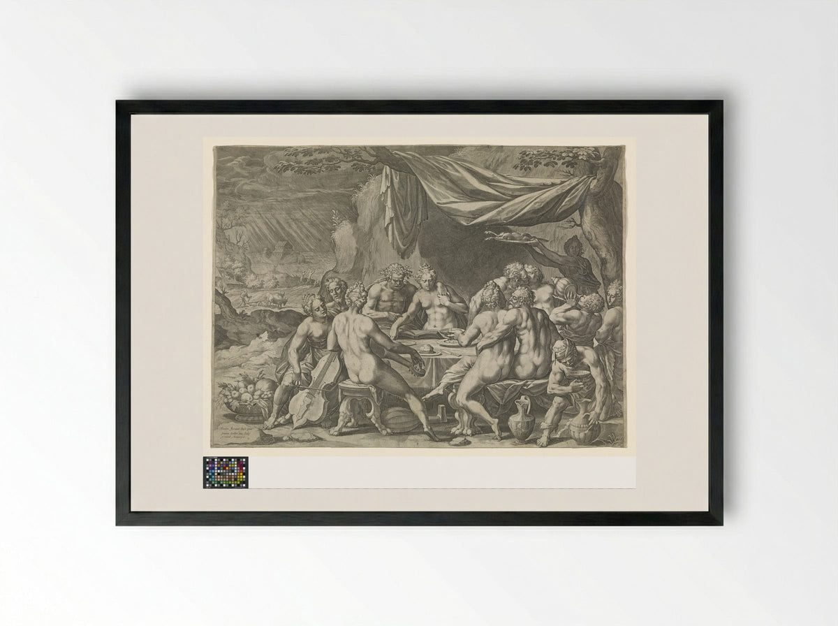 Mankind Before the Flood - Johann Sadeler I - Framed Print Black