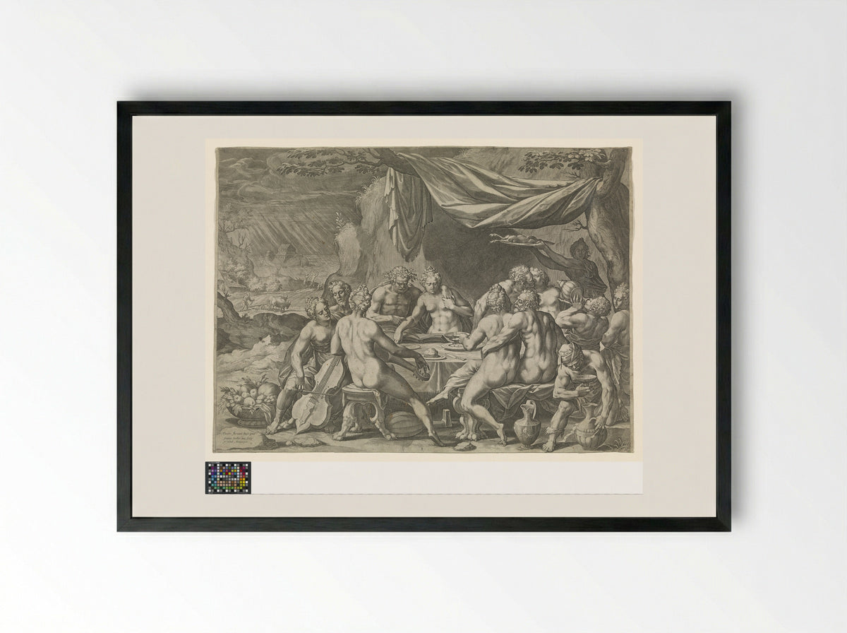 Mankind Before the Flood - Johann Sadeler I - Framed Print Black