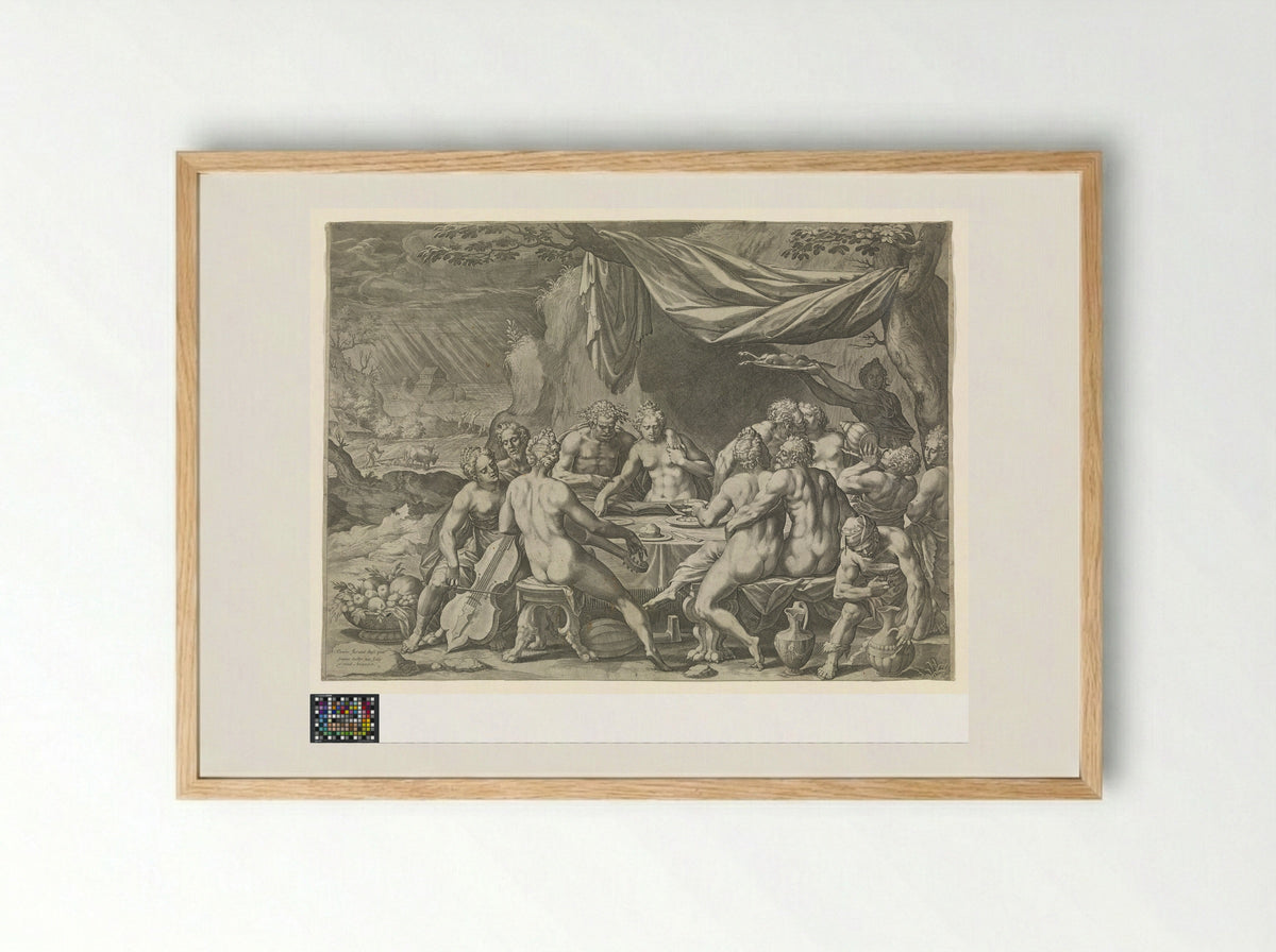 Mankind Before the Flood - Johann Sadeler I - Framed Print Wood