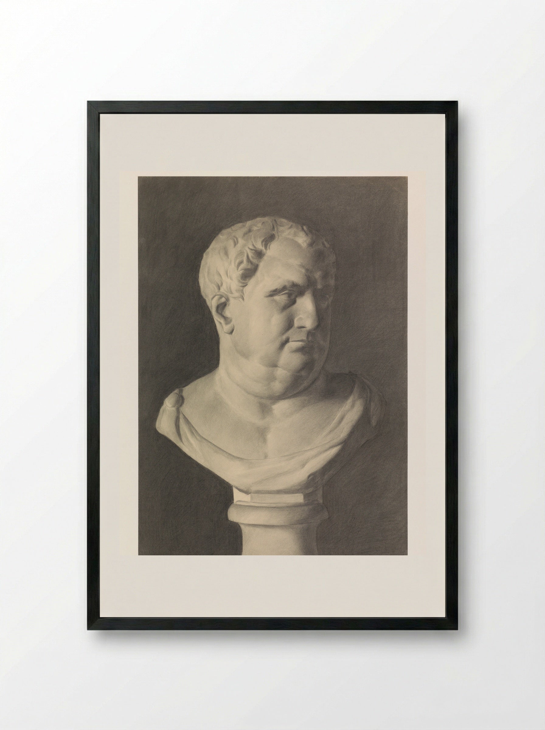Mansbuste - Agnieta Cornelia Gijswijt - Framed Print Black