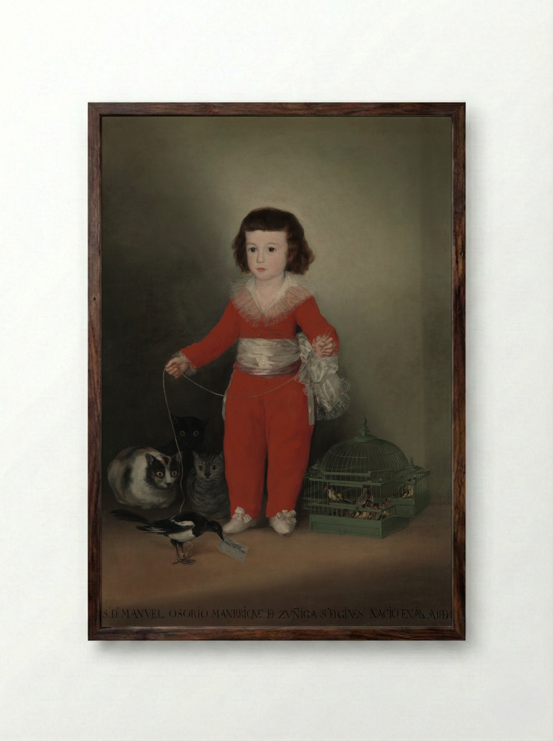 Manuel Osorio Manrique de Zuñiga - Francisco de Goya - Framed Print Dark Wood
