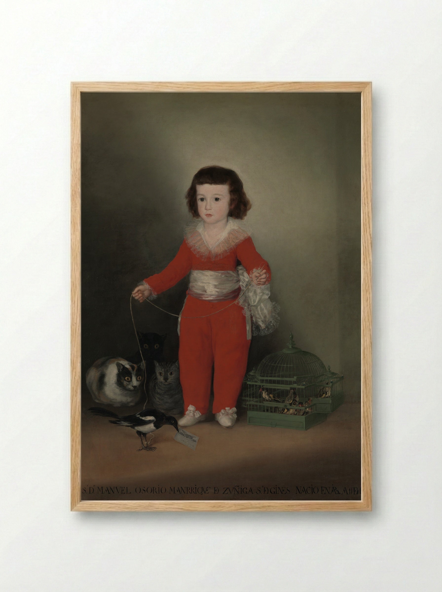 Manuel Osorio Manrique de Zuñiga - Francisco de Goya - Framed Print Wood