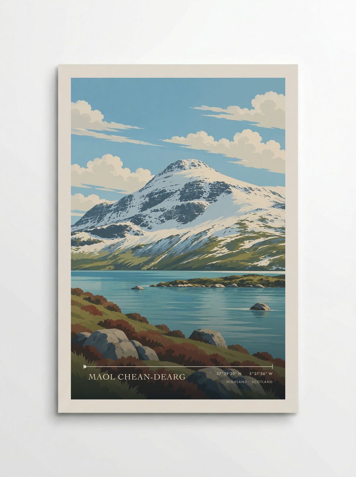 Maol Chean-dearg, Highland | Travel Poster - Poster