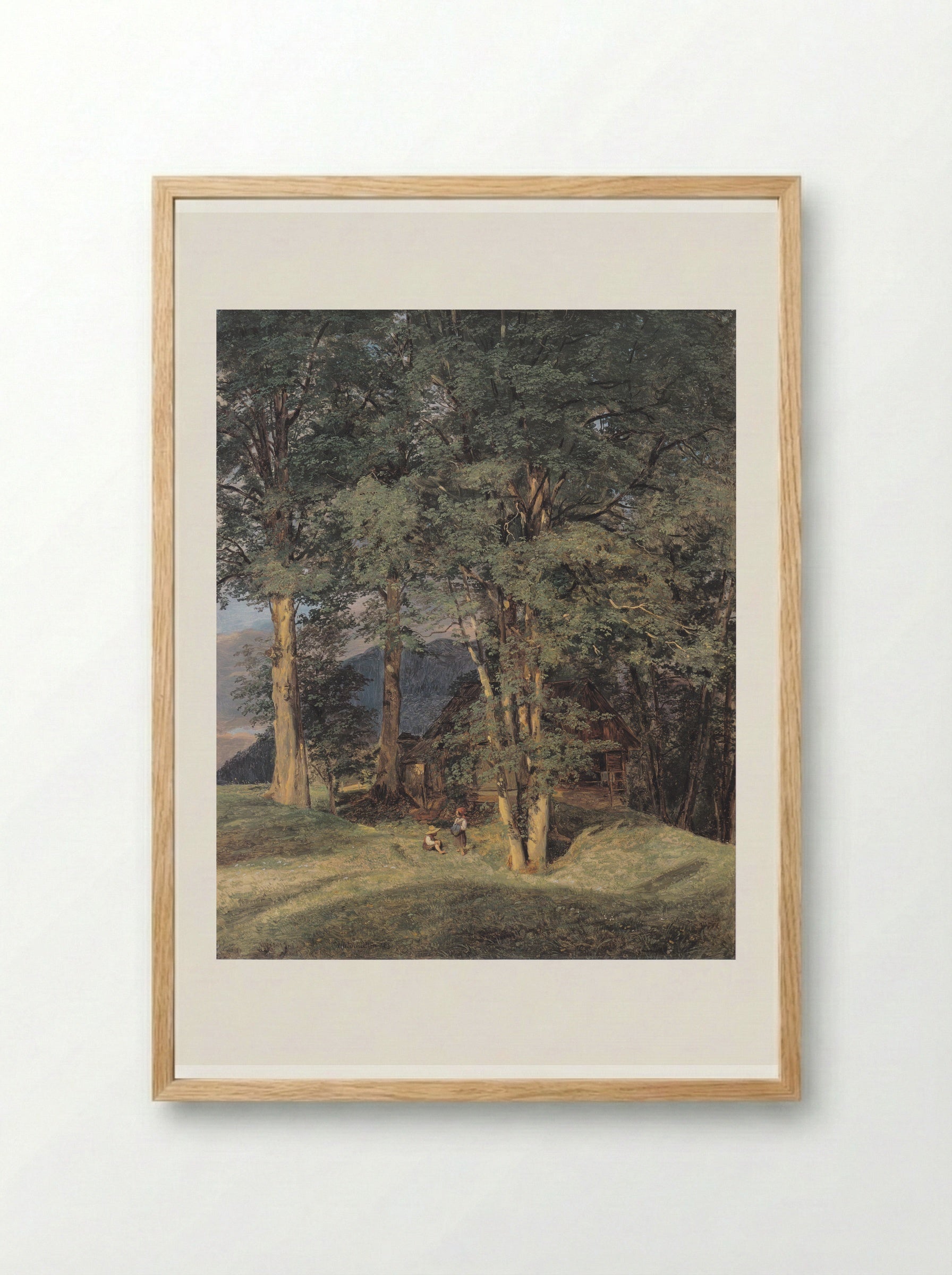 Maple trees near Ischl - Ferdinand Georg Waldmüller - Framed Print Wood