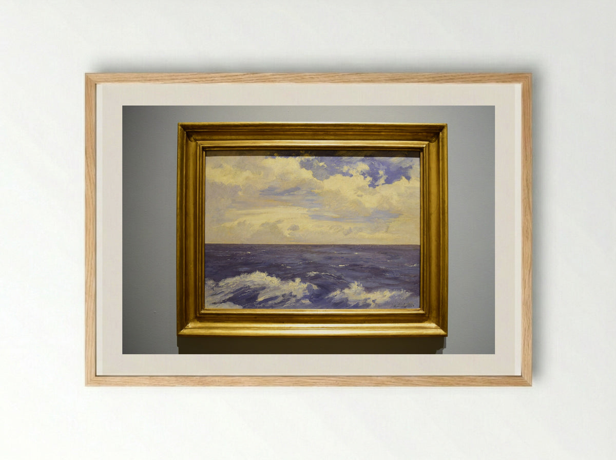 Mar Atlántico - José María Velasco - Framed Print Wood