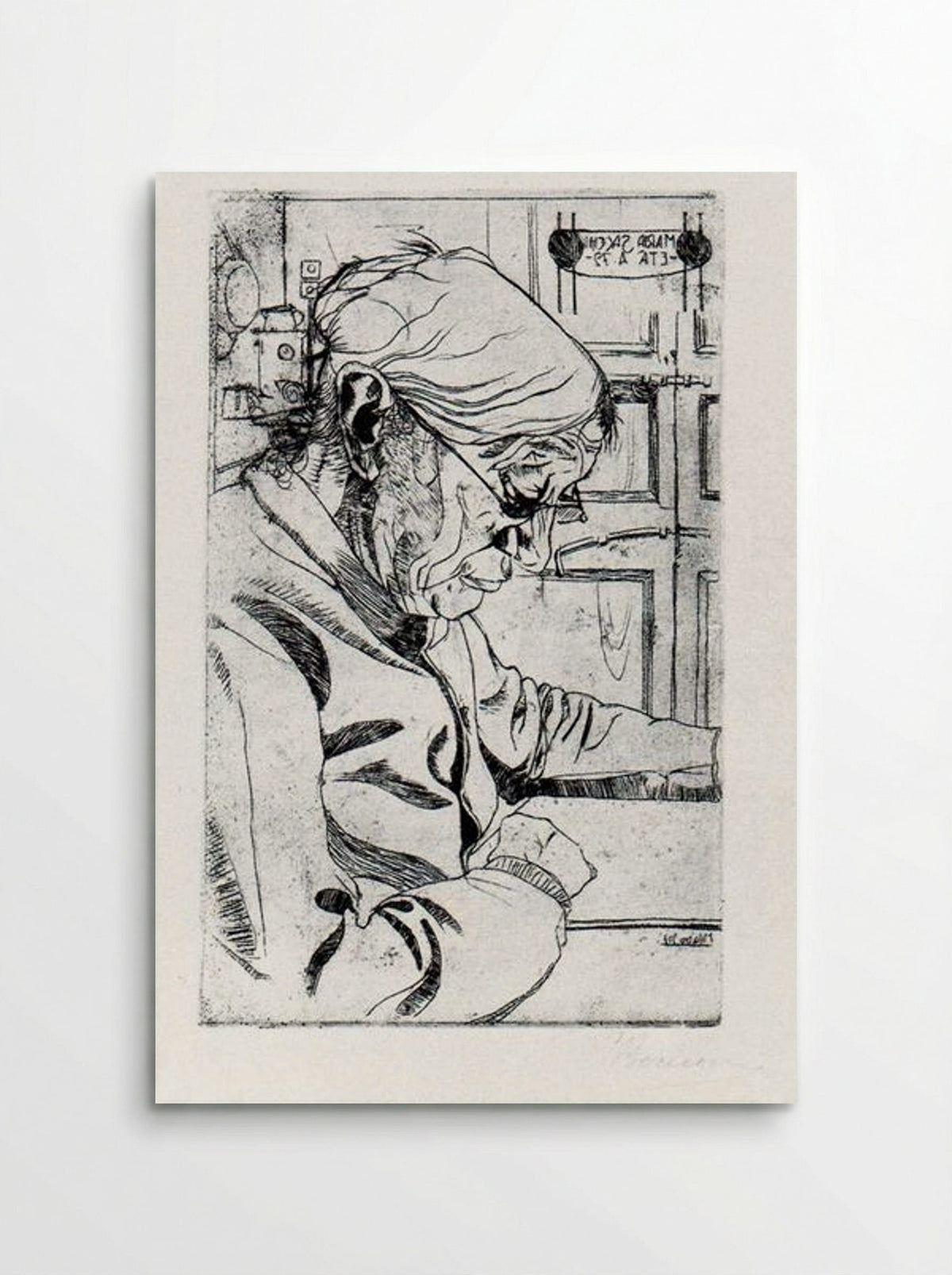 María Sacchi Reading - Umberto Boccioni - Poster