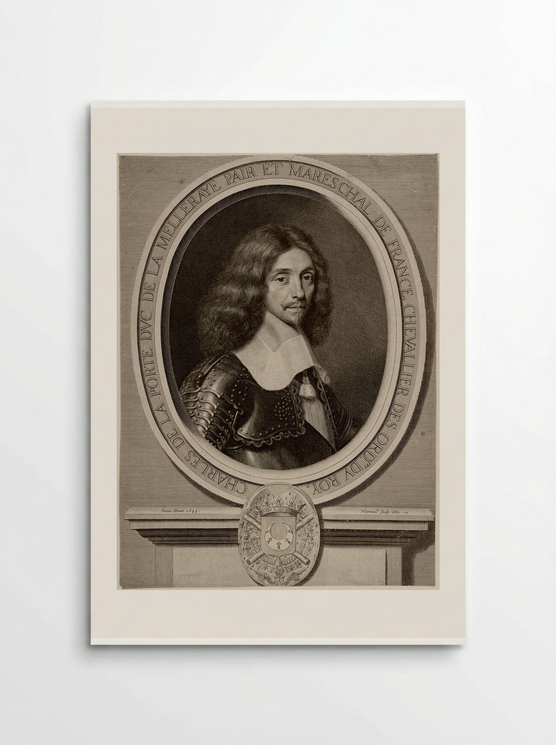 Maréchal Charles de la Porte, Duc de la Meilleraye - Robert Nanteuil - Poster