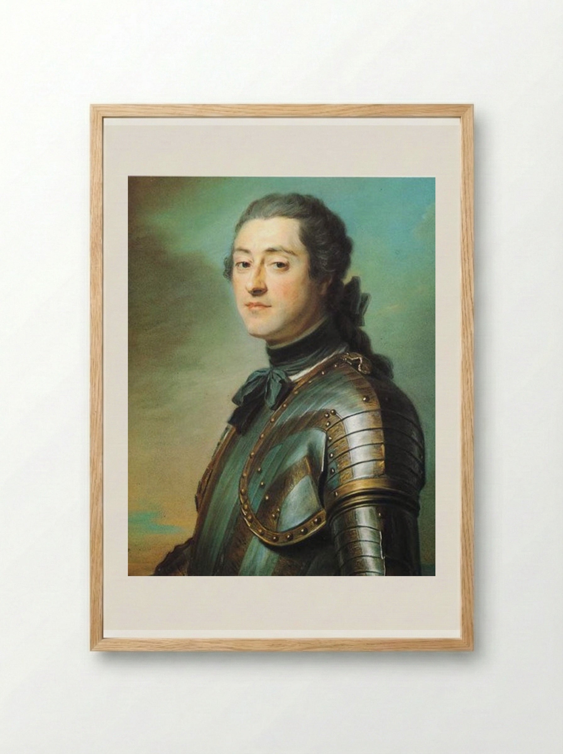 Marc René, Marquis de Voyer d'Argenson - Maurice Quentin de La Tour - Framed Print Wood