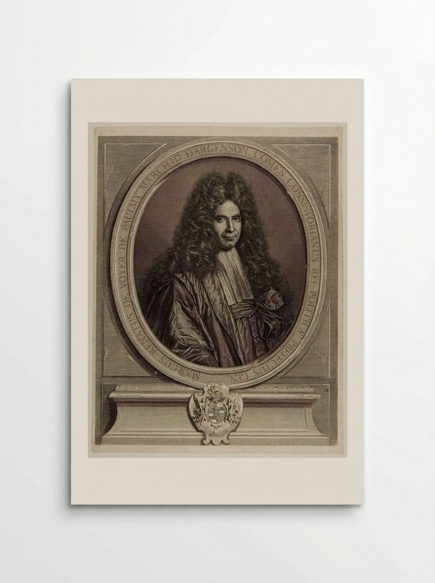 Marc-René de Voyer, Marquis de Paulmy and Marquis d'Argenson - Claude Duflos - Poster