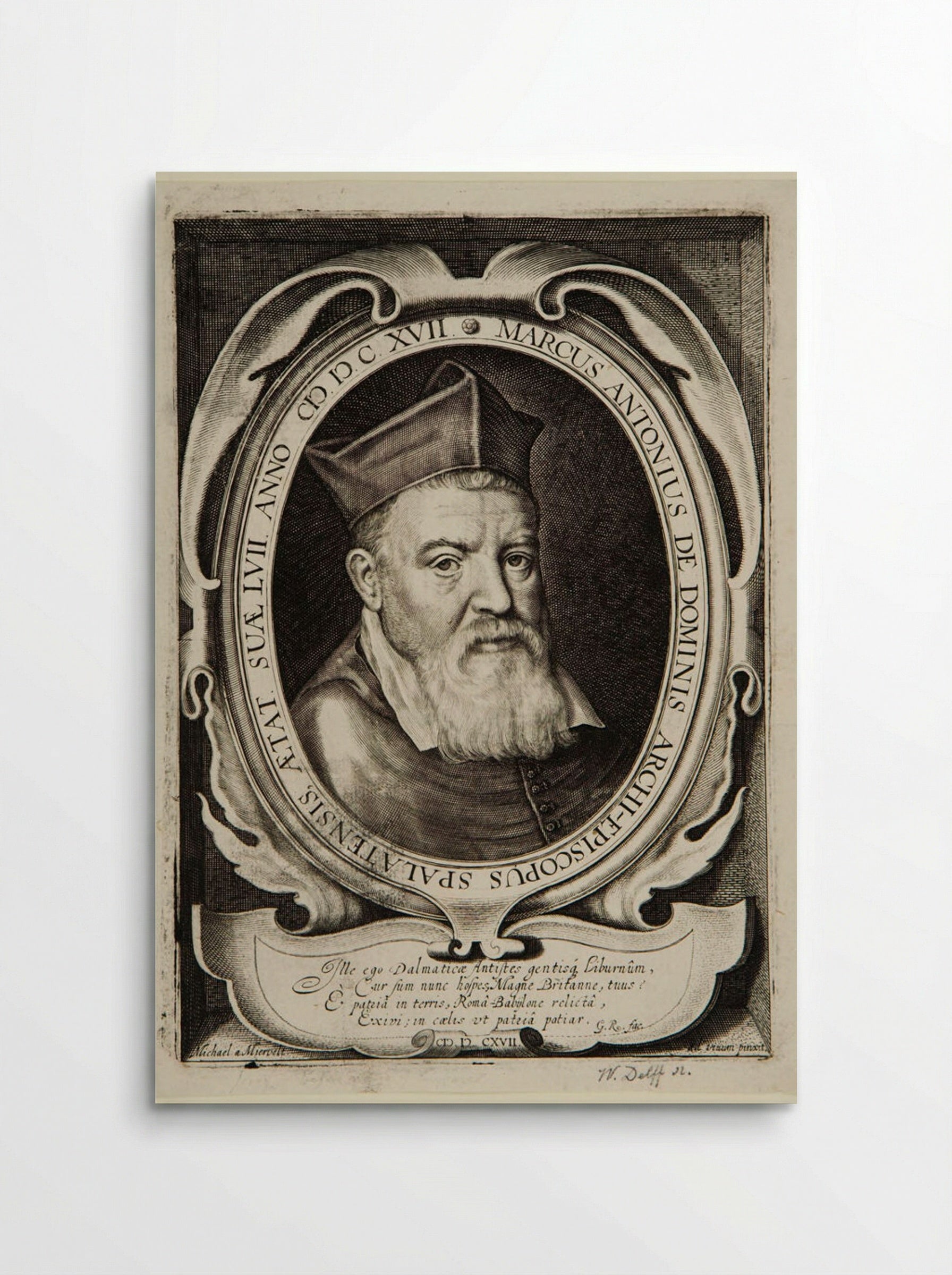 Marcantonio de Dominis, Archbishop of Spalatro - Willem Jacobszoon Delff - Poster