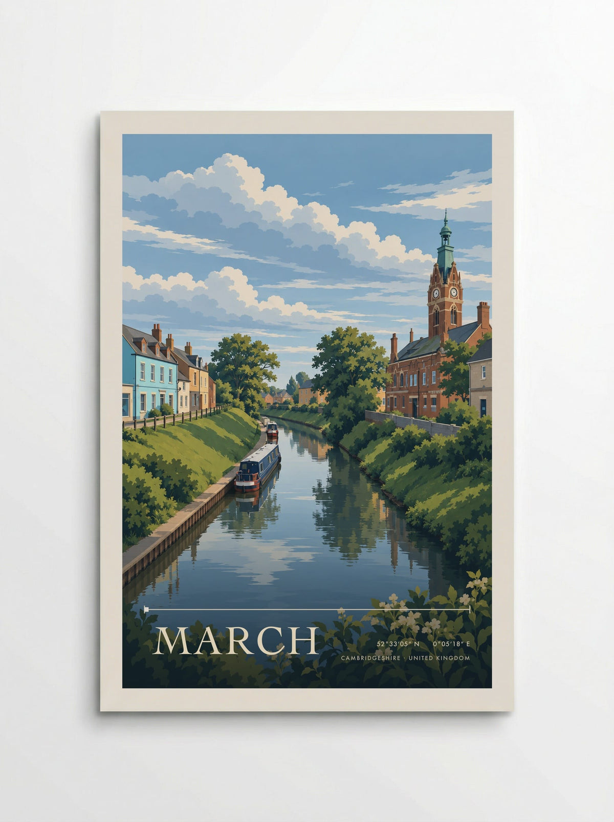 March, Cambridgeshire | Travel Poster - Poster