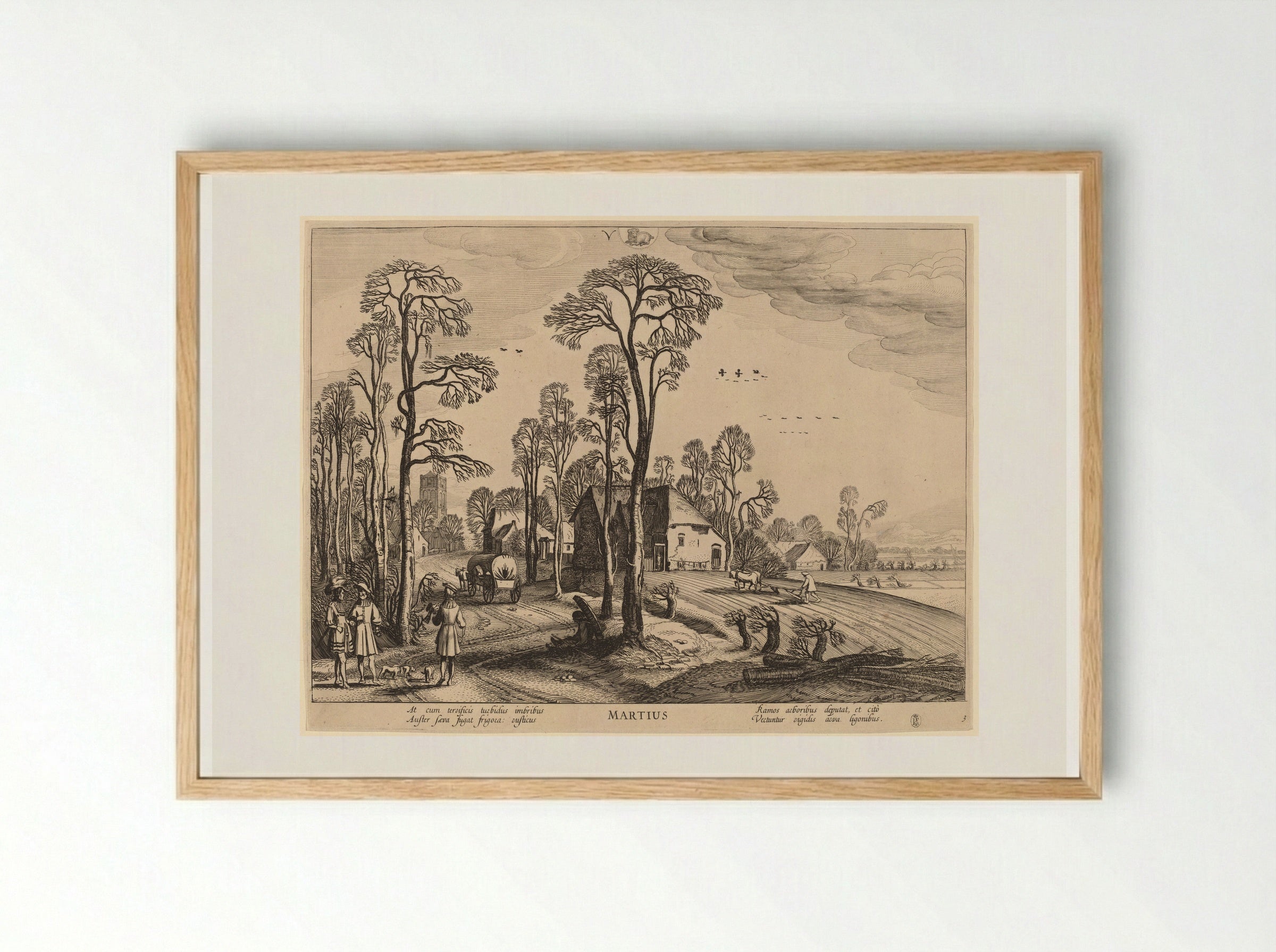 March (Martius) - Jan van de Velde II - Framed Print Wood