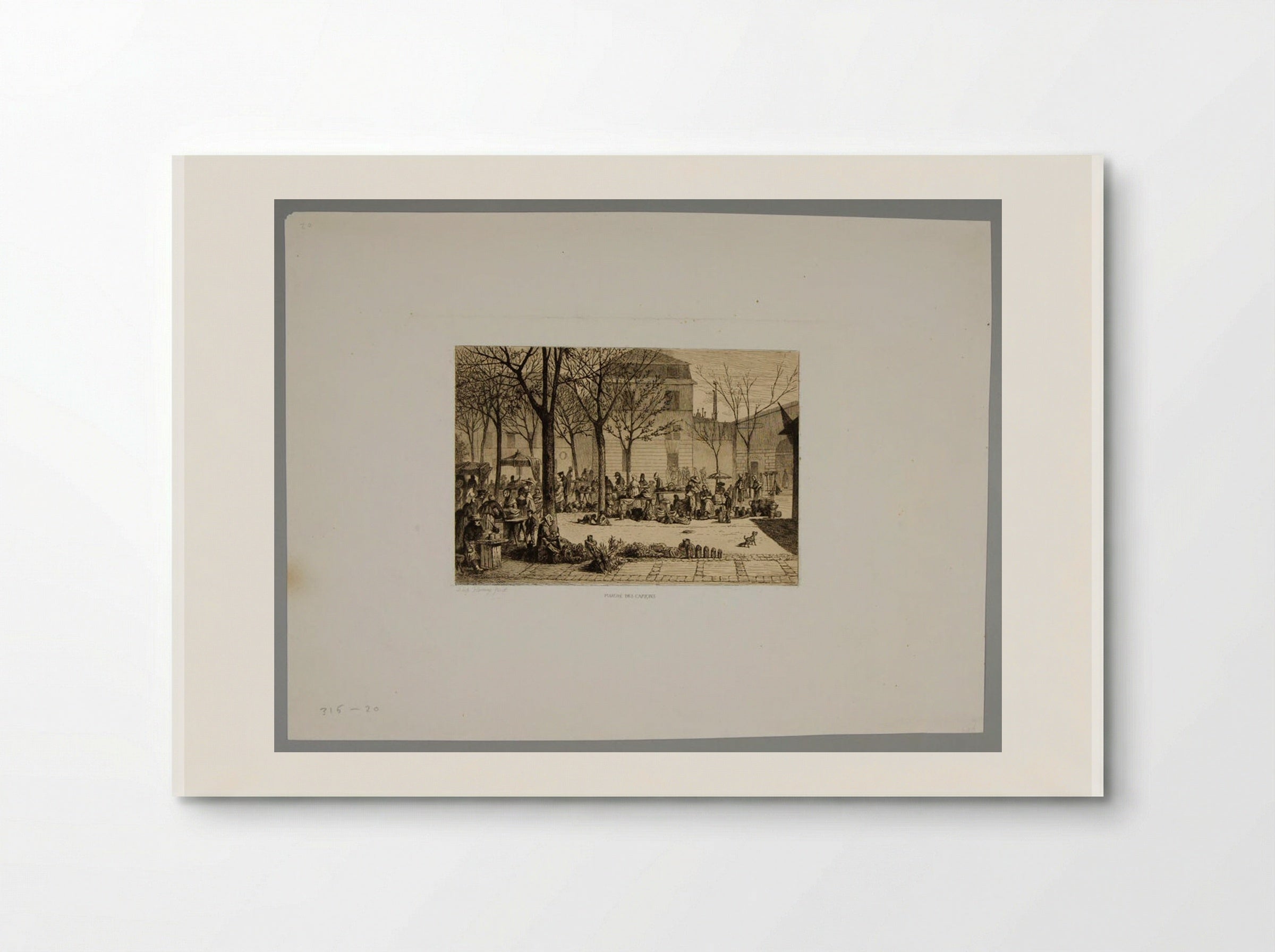 Marché des Capucins - Léopold Flameng - Poster