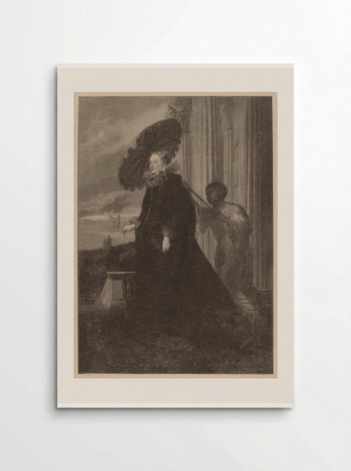 Marchesa Elena Grimaldi, Wife of Marchese Nicola Cattaneo - Timothy Cole - Poster