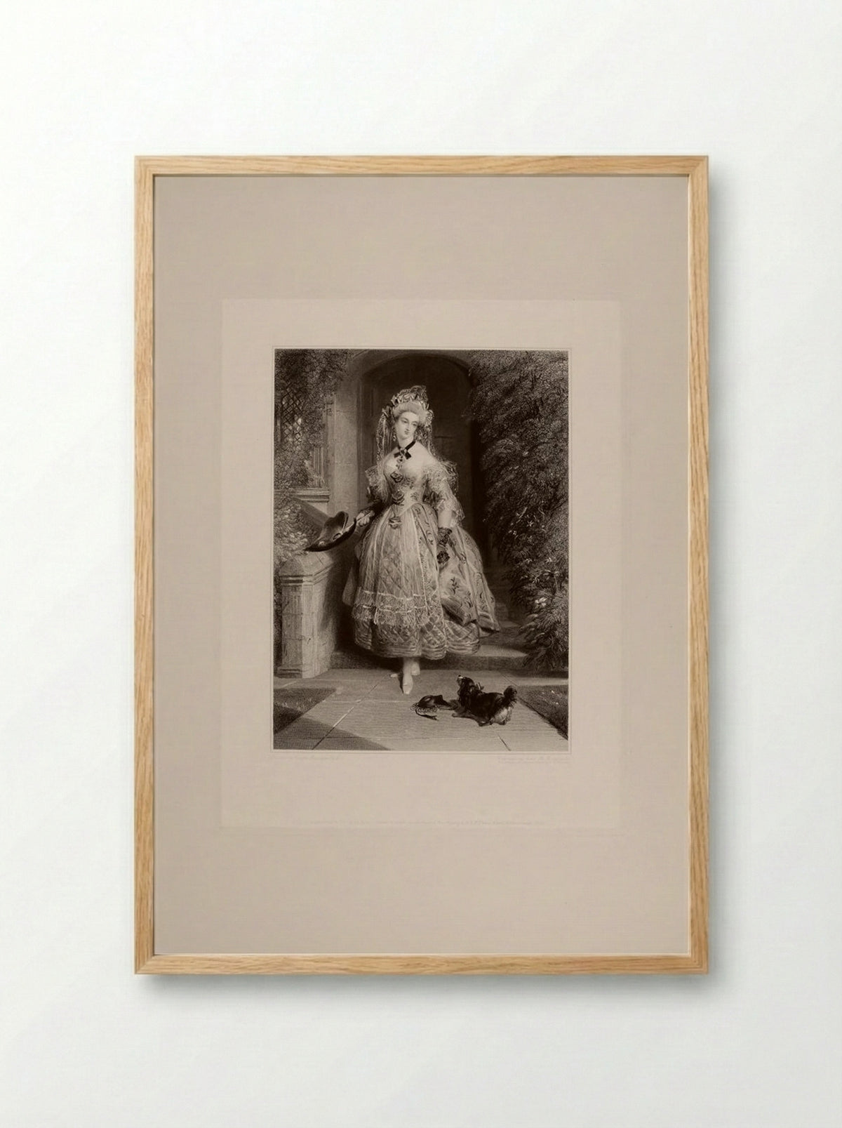 Marchioness of Abercorn as Maria (Twelfth Night) - John Henry Robinson - Framed Print Wood