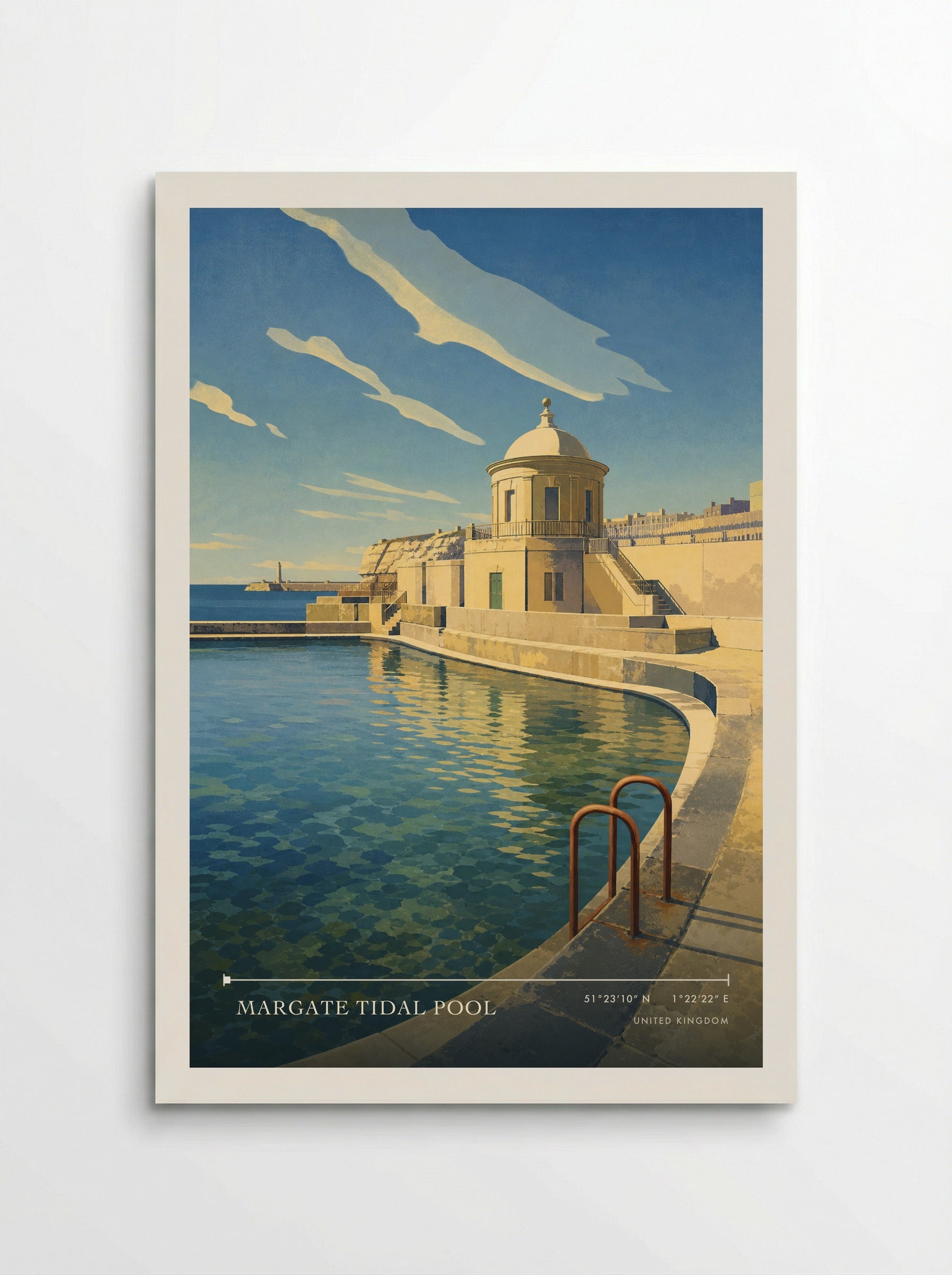 Margate Tidal Pool United Kingdom Travel Poster - Poster