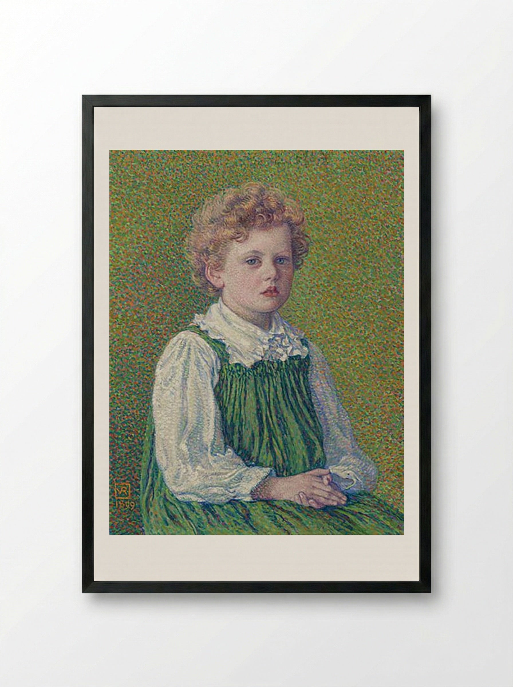 Margery - Théo van Rysselberghe - Framed Print Black