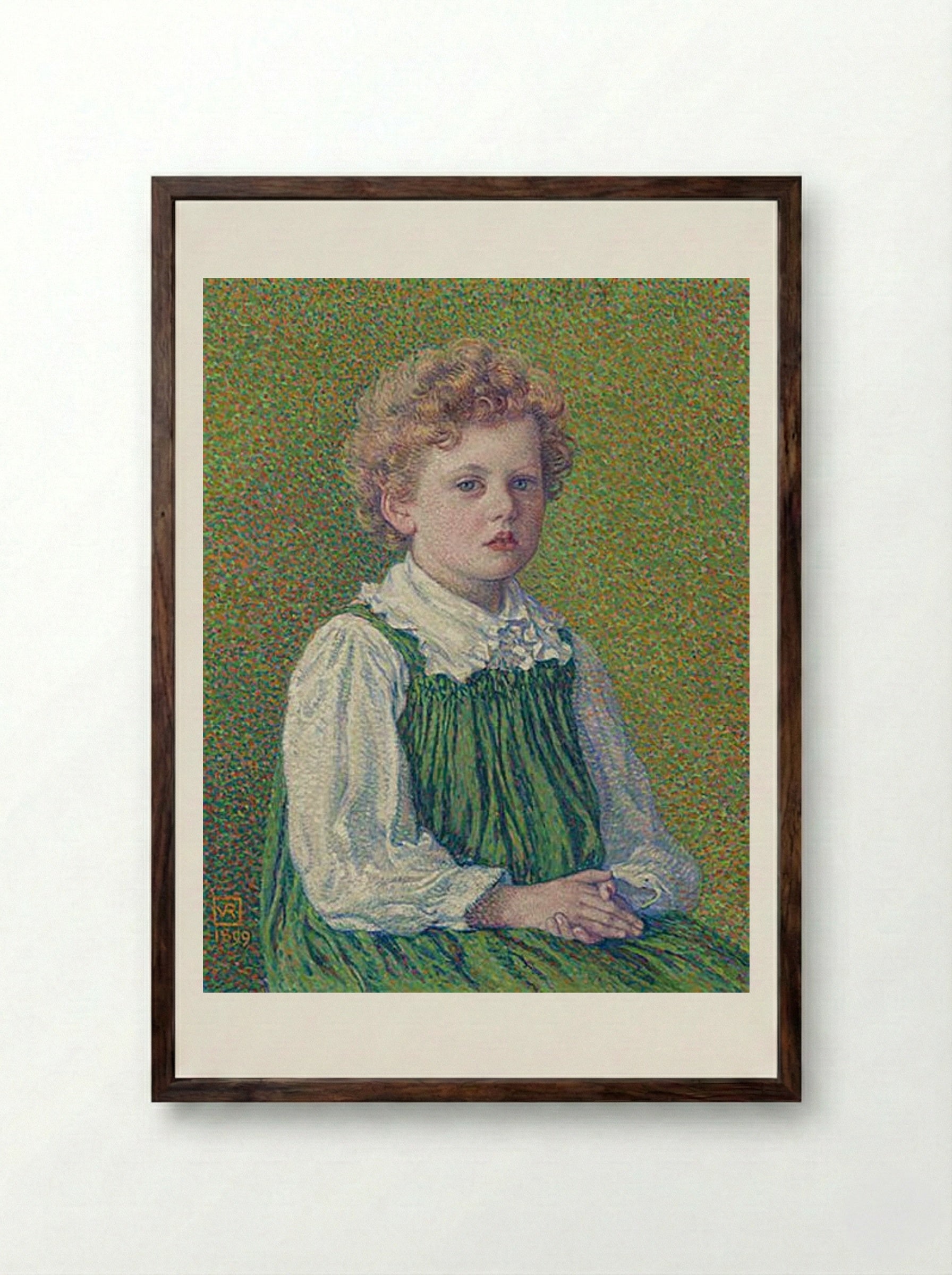 Margery - Théo van Rysselberghe - Framed Print Dark Wood