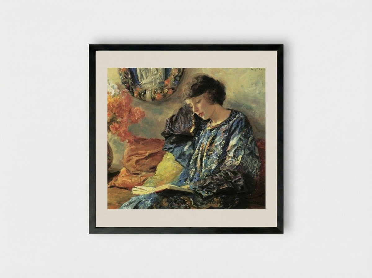Marguerite - Guy Rose - Framed Print Black