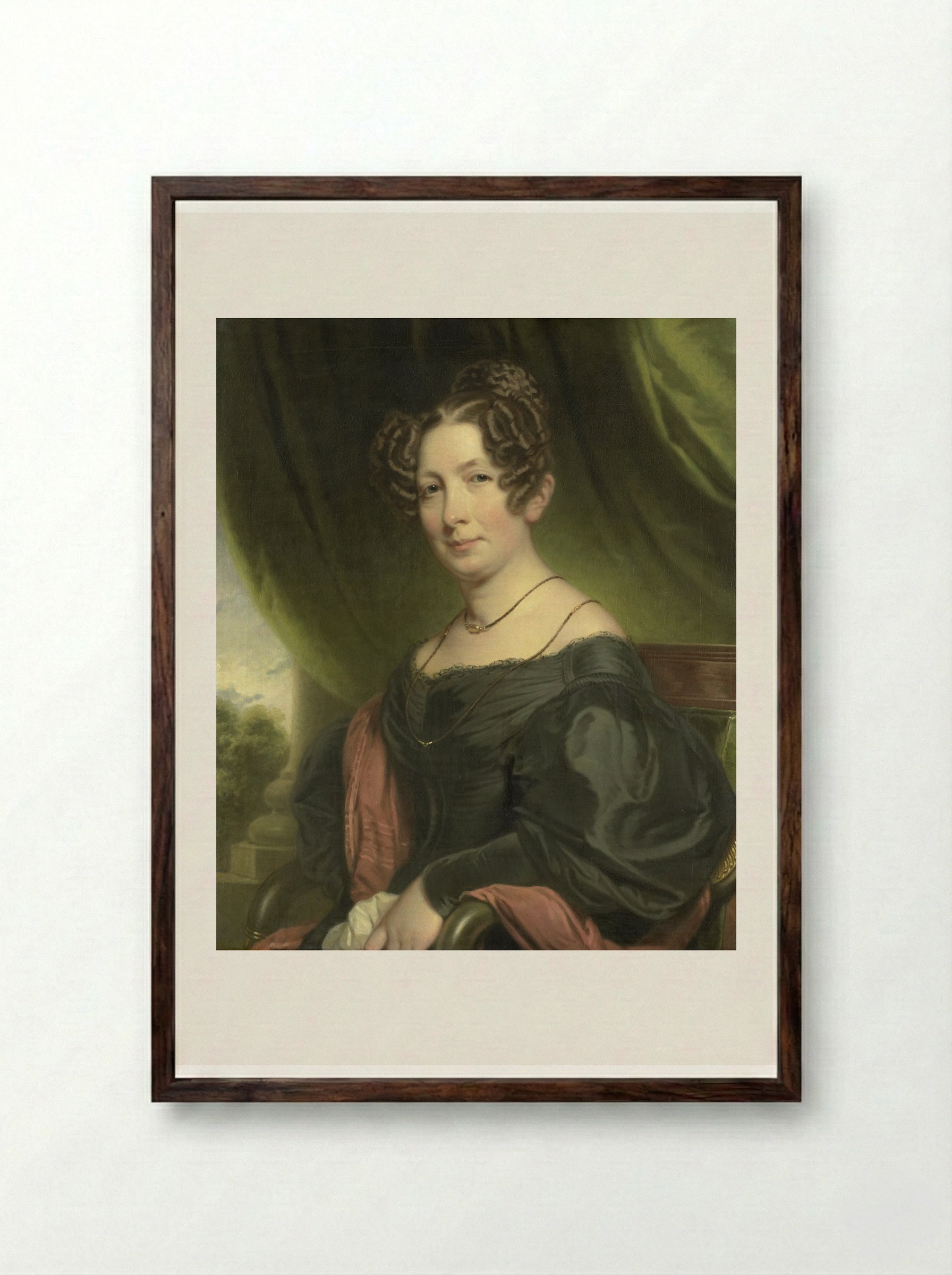 Maria Antoinette Charlotte Sanderson - Charles Howard Hodges - Framed Print Dark Wood