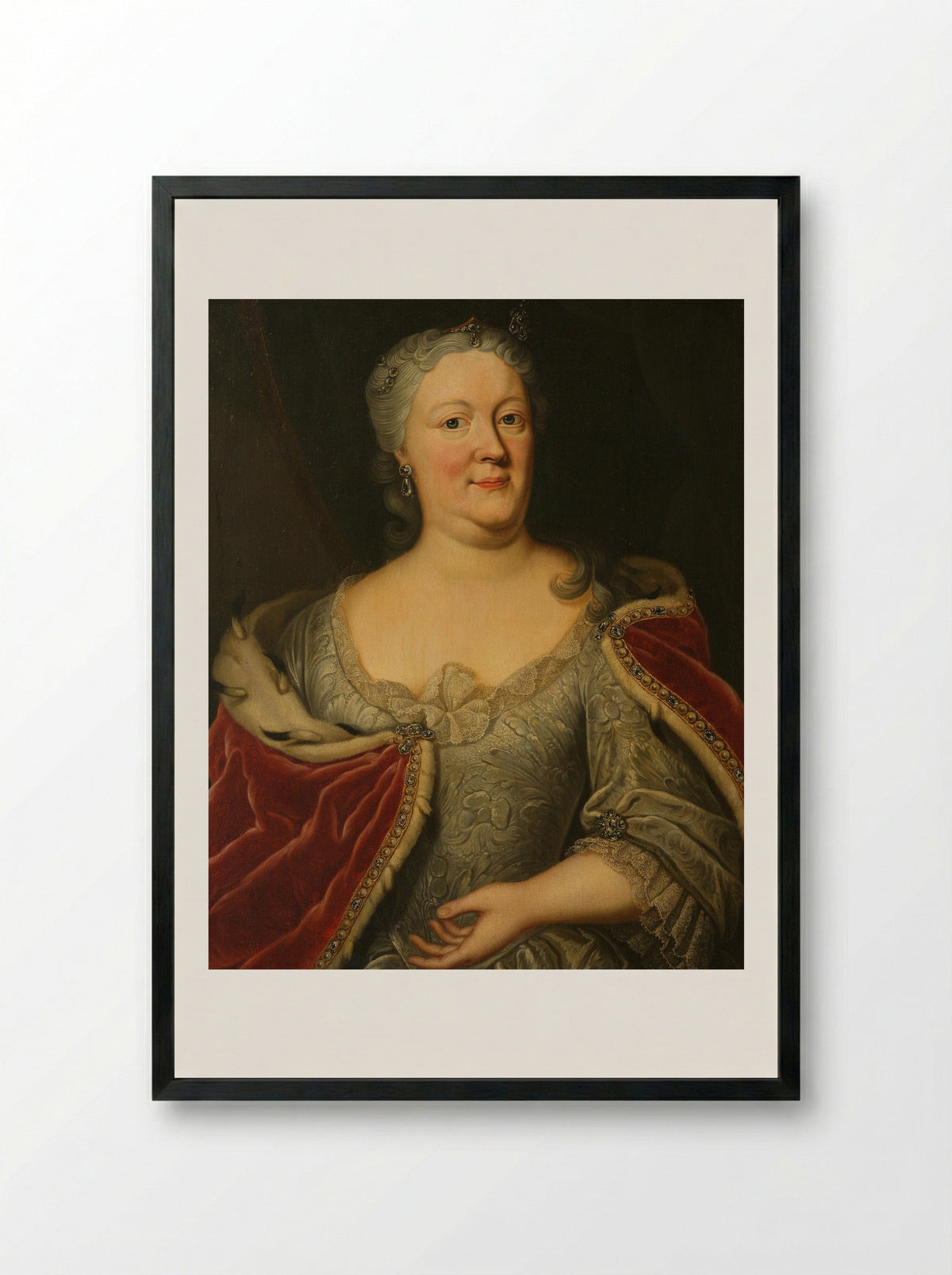 Maria Louisa van Hessen-Kassel - Johann Philipp Behr - Framed Print Black