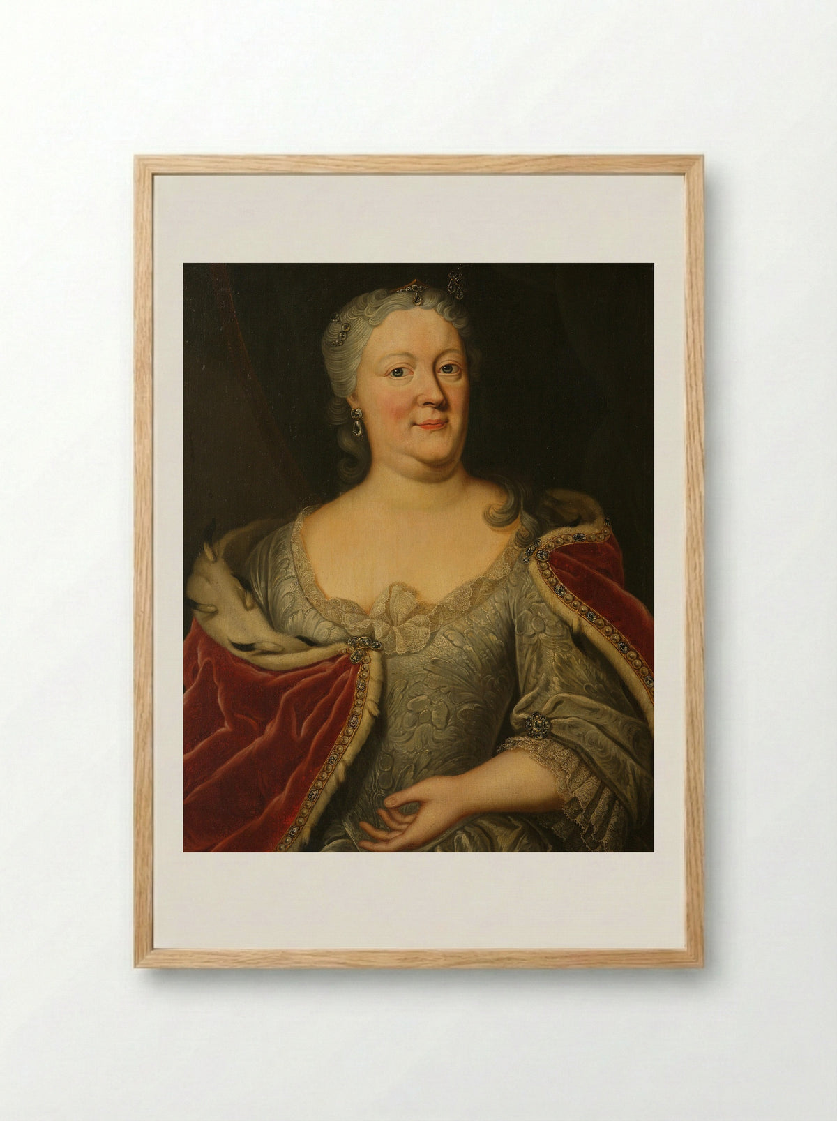 Maria Louisa van Hessen-Kassel - Johann Philipp Behr - Framed Print Wood