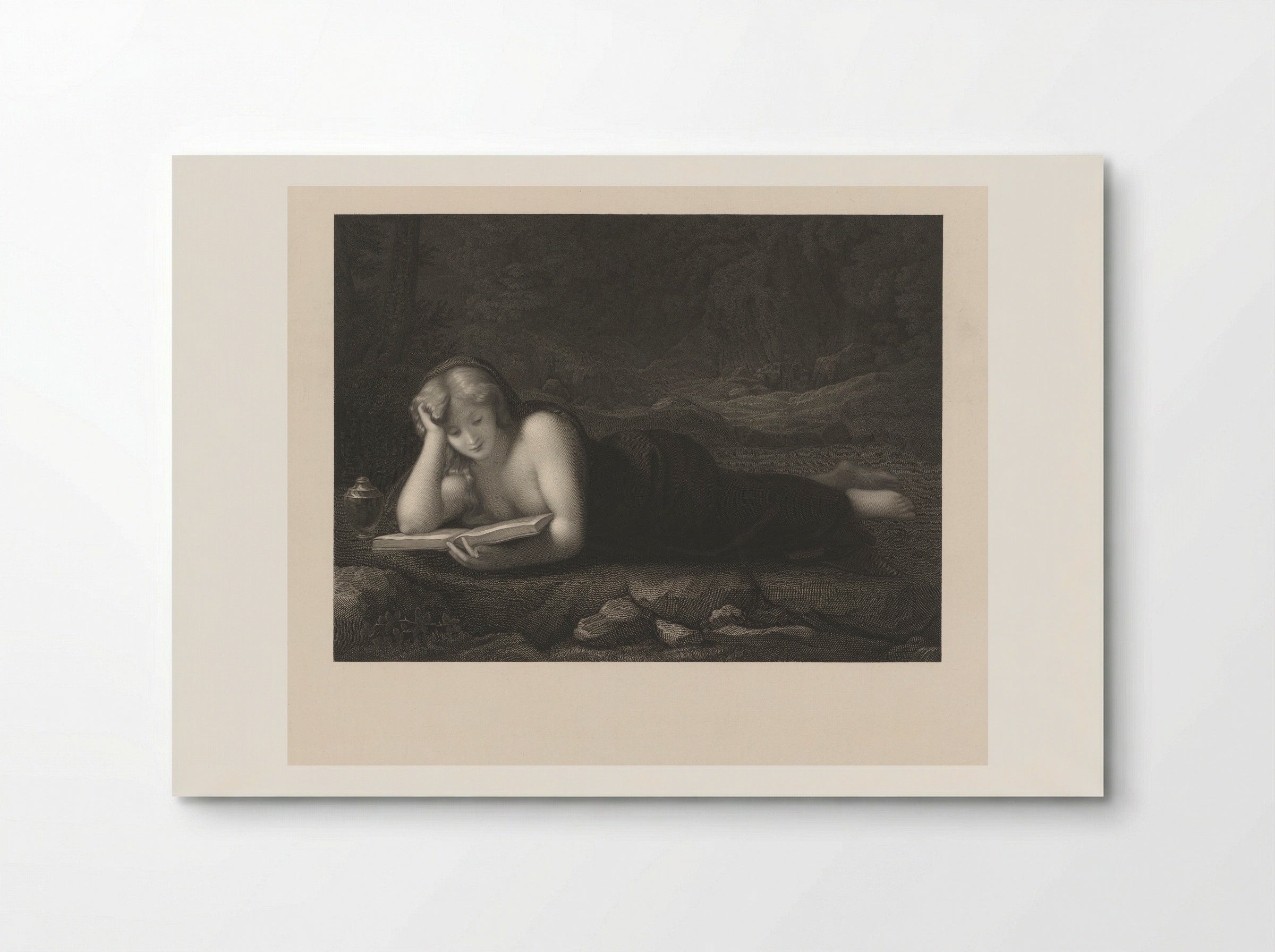 Maria Magdalena Reading - Christian Julius Gustav Planer - Poster