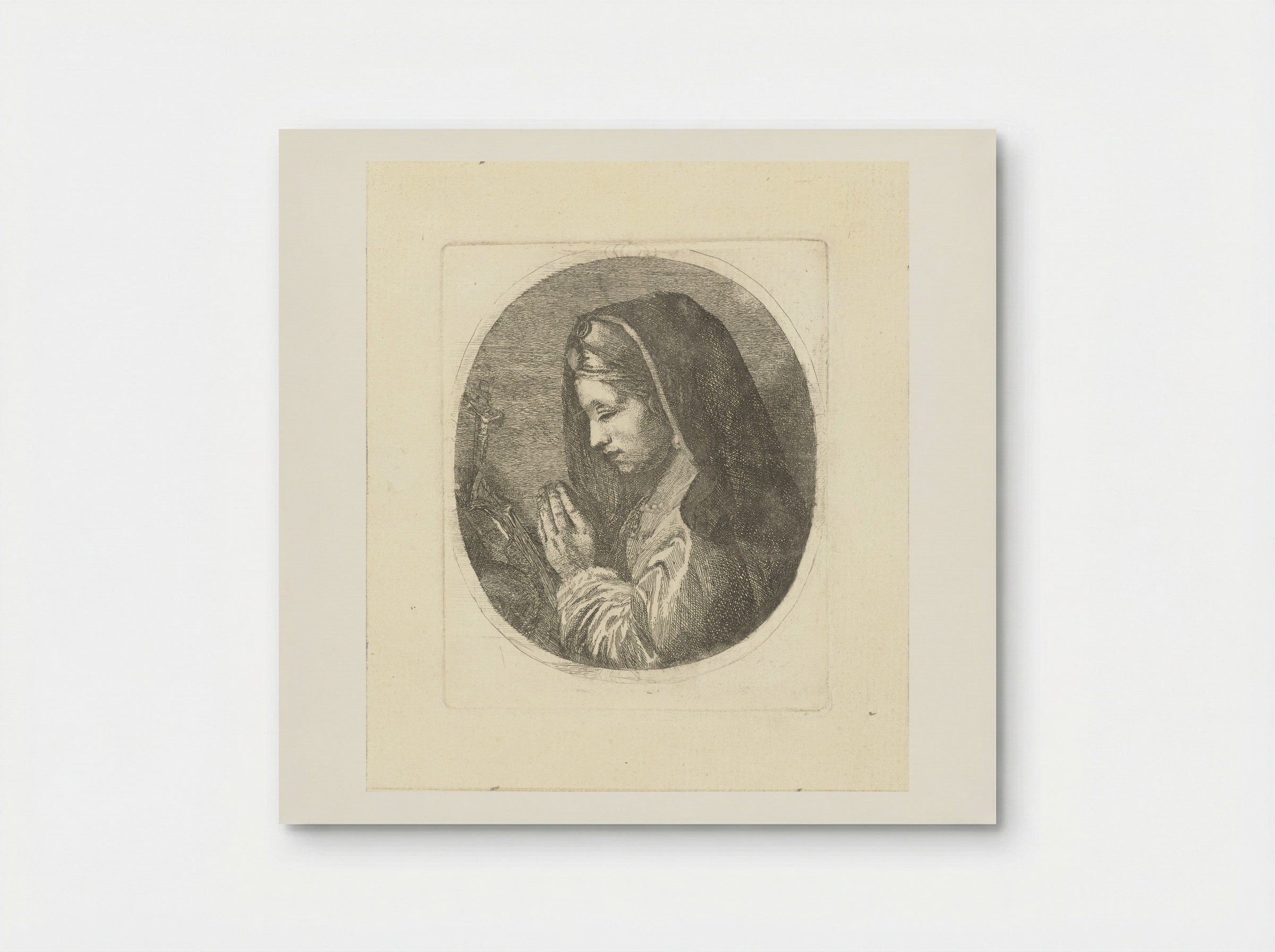Maria Magdalena in gebed - Louis Bernard Coclers - Poster