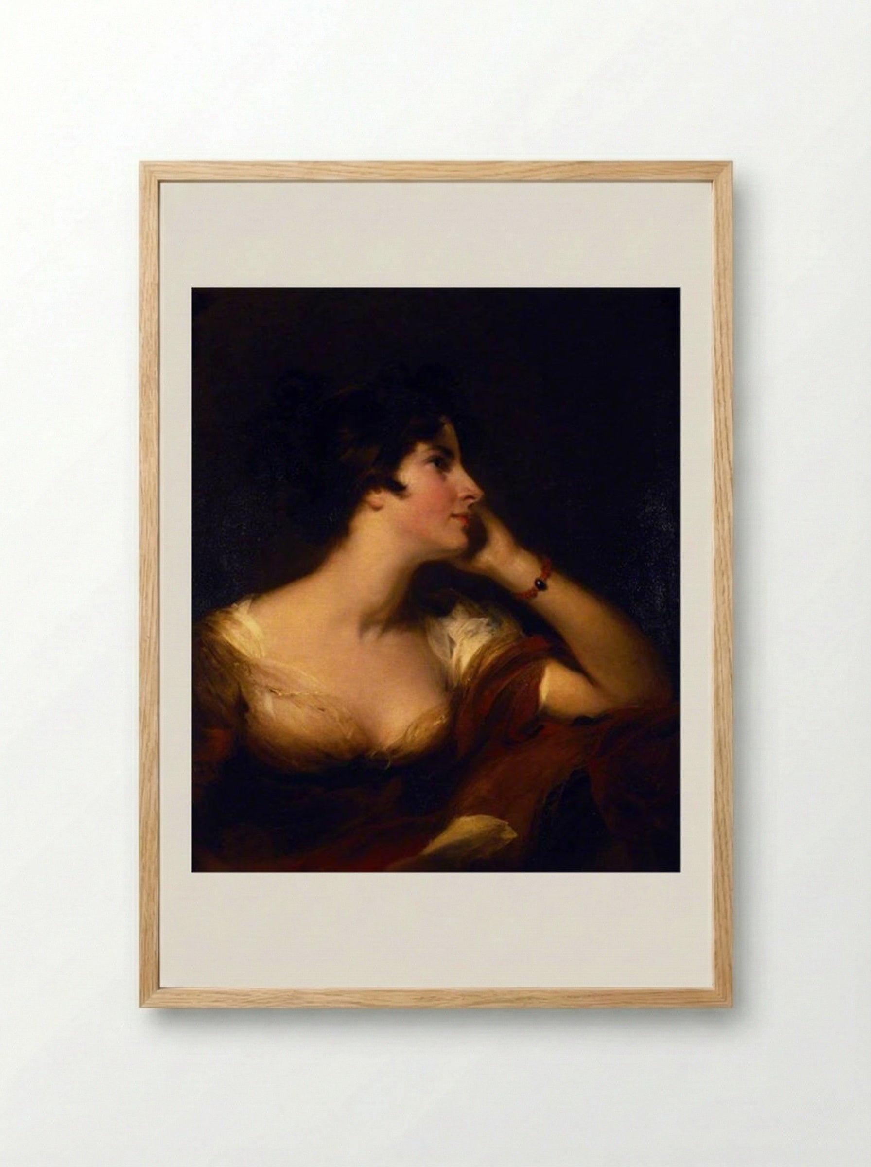Maria Woodley - Sir Thomas Lawrence - Framed Print Wood