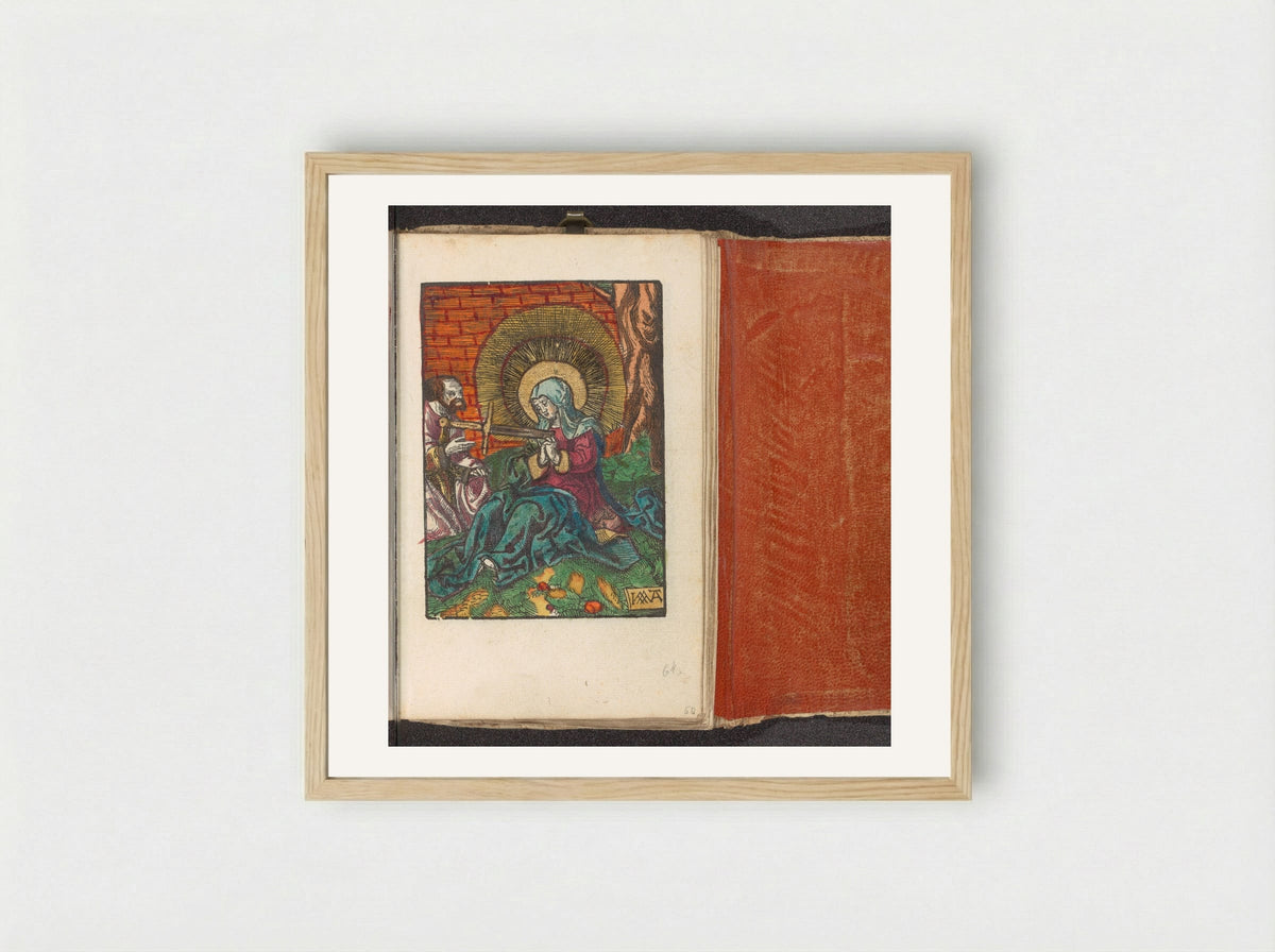 Maria als Mater Dolorosa - Doen Pietersz. - Framed Print Wood