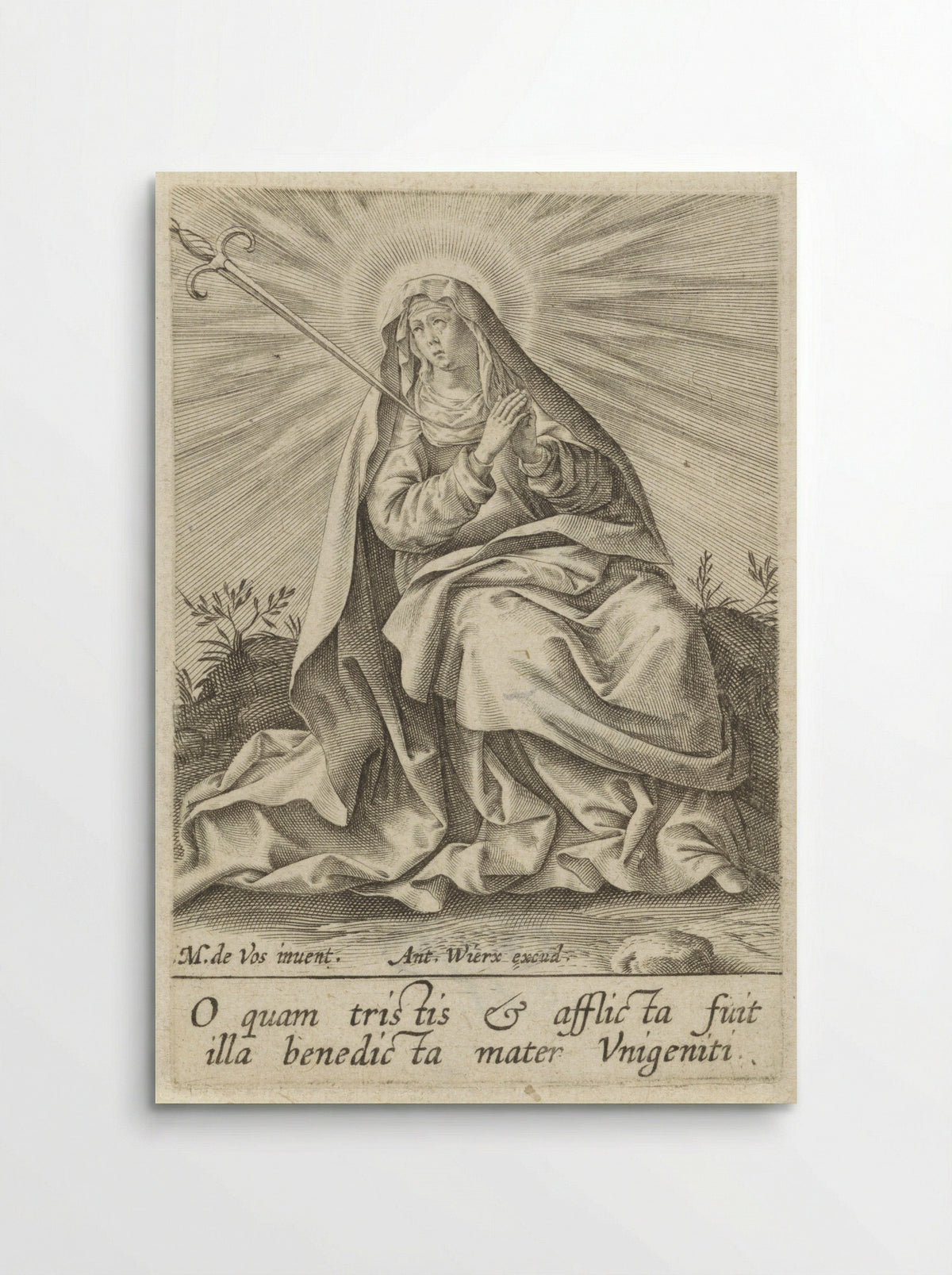 Maria als Mater Dolorosa - Antonie Wierix (III) - Poster
