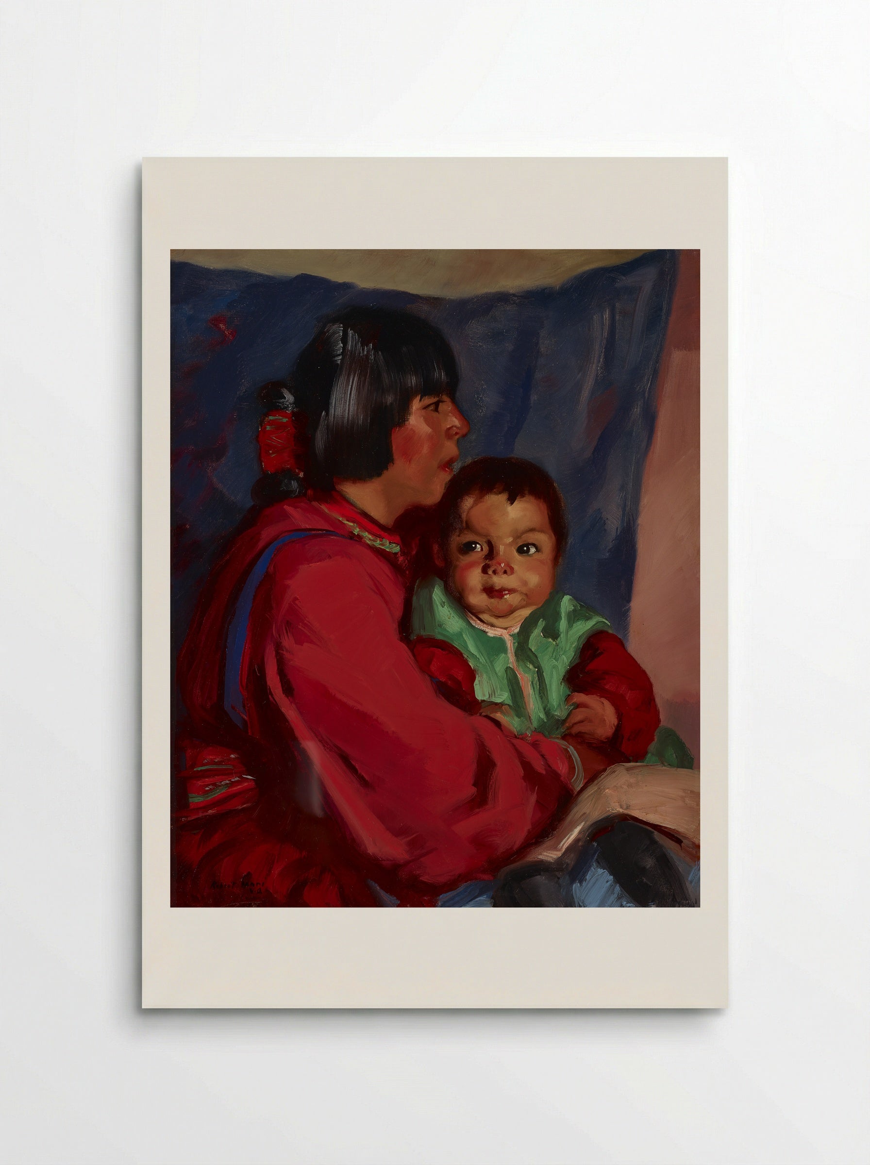 Maria and Baby - Robert Henri - Poster