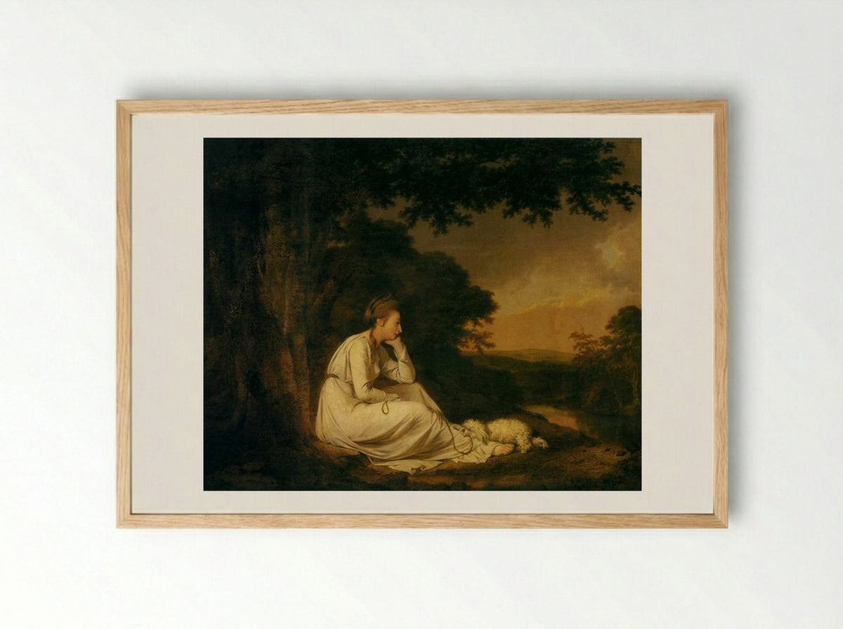 Maria, from A Sentimental Journey - Joseph Wright of Derby - Framed Print Wood