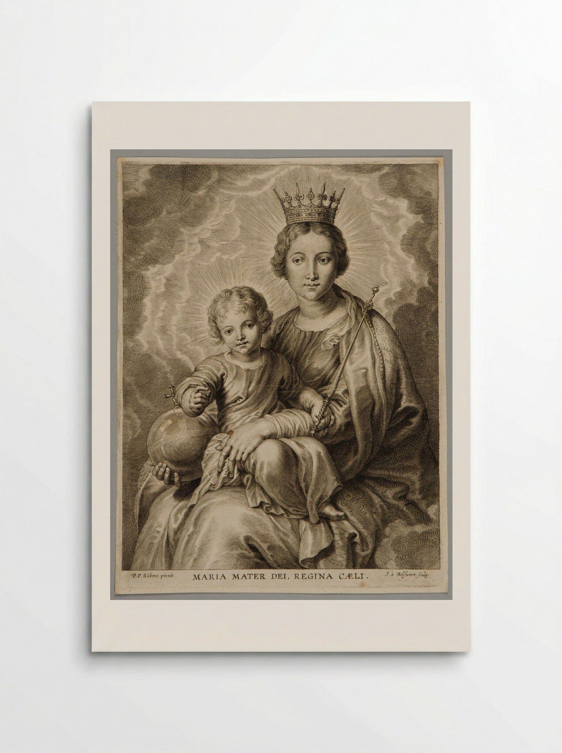Maria, mater Dei, regina coeli - Schelte Adamsz. Bolswert - Poster
