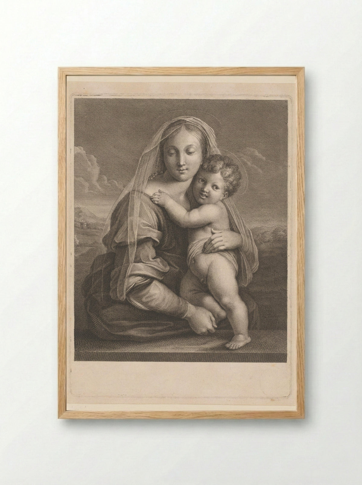 Maria met Kind - Imprimerie Royale - Framed Print Wood