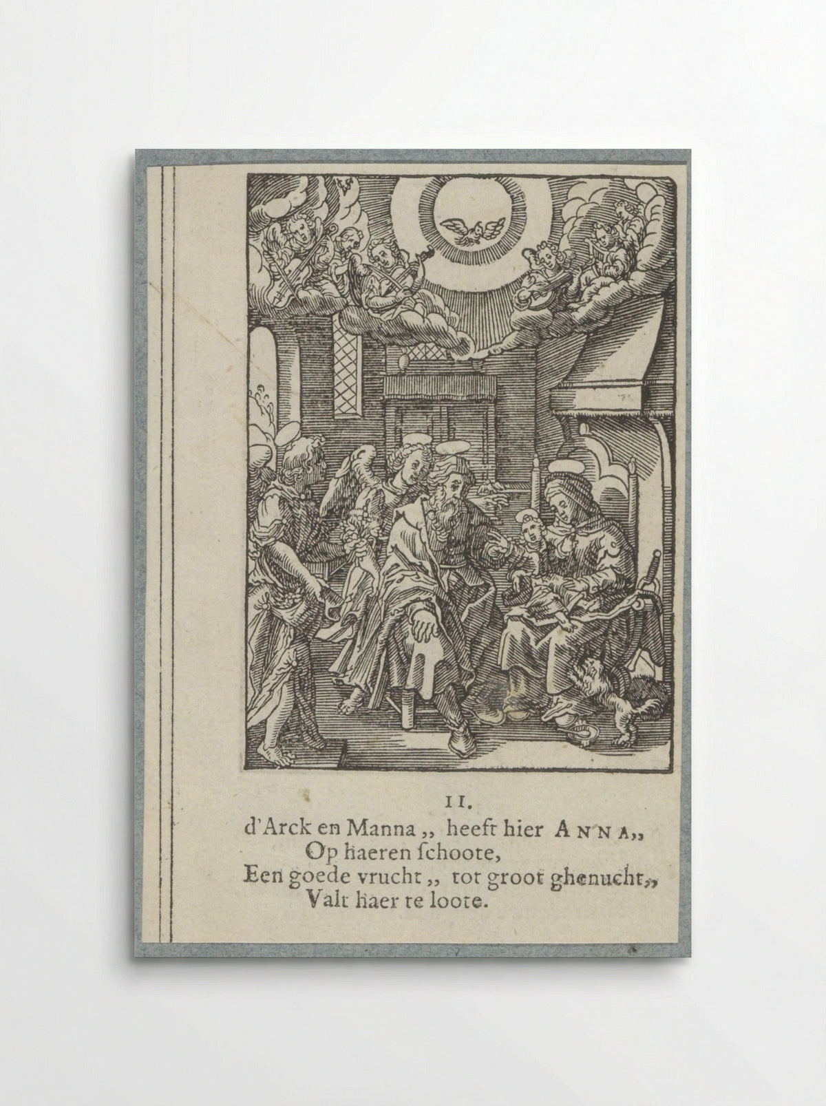 Maria op schoot bij haar moeder Anna - Pieter Jacobsz. Paets - Poster
