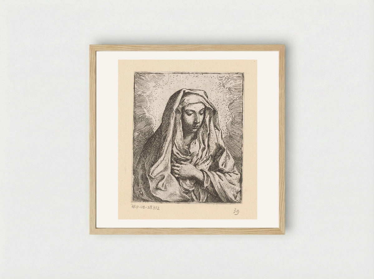 Maria - Elisabetta Sirani - Framed Print Wood