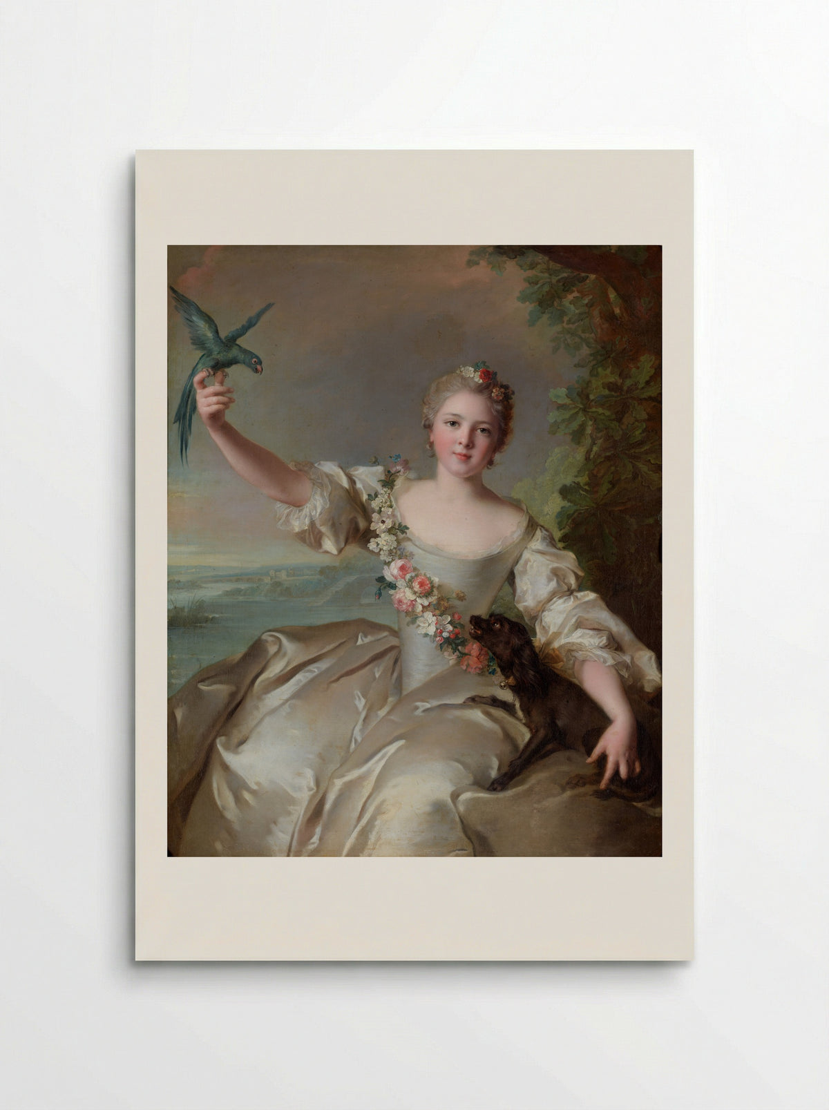 Marie Françoise de La Cropte de St. Abre, Marquise d'Argence - Jean-Marc Nattier - Poster