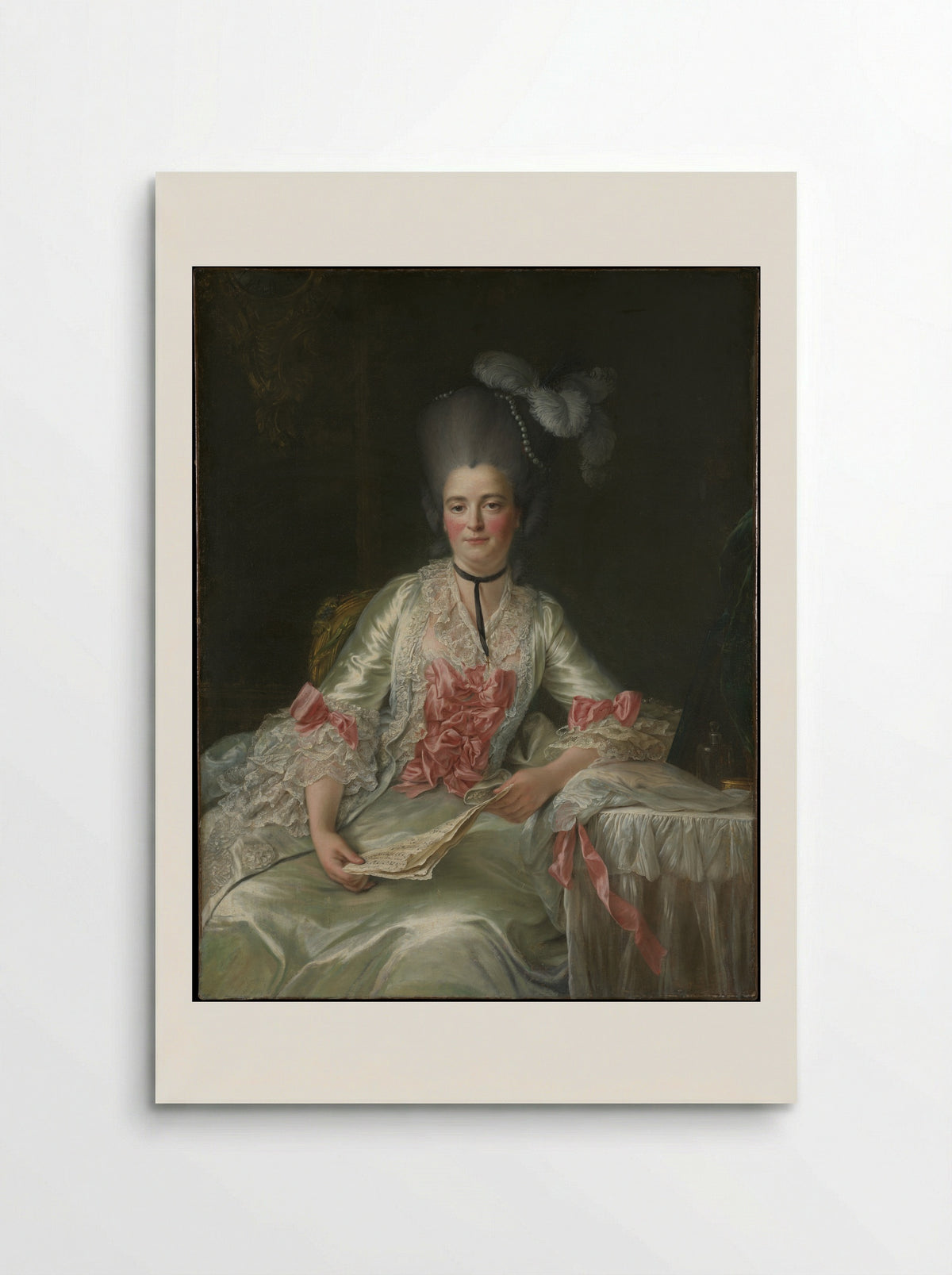 Marie Rinteau, called Mademoiselle de Verrières - François Hubert Drouais - Poster