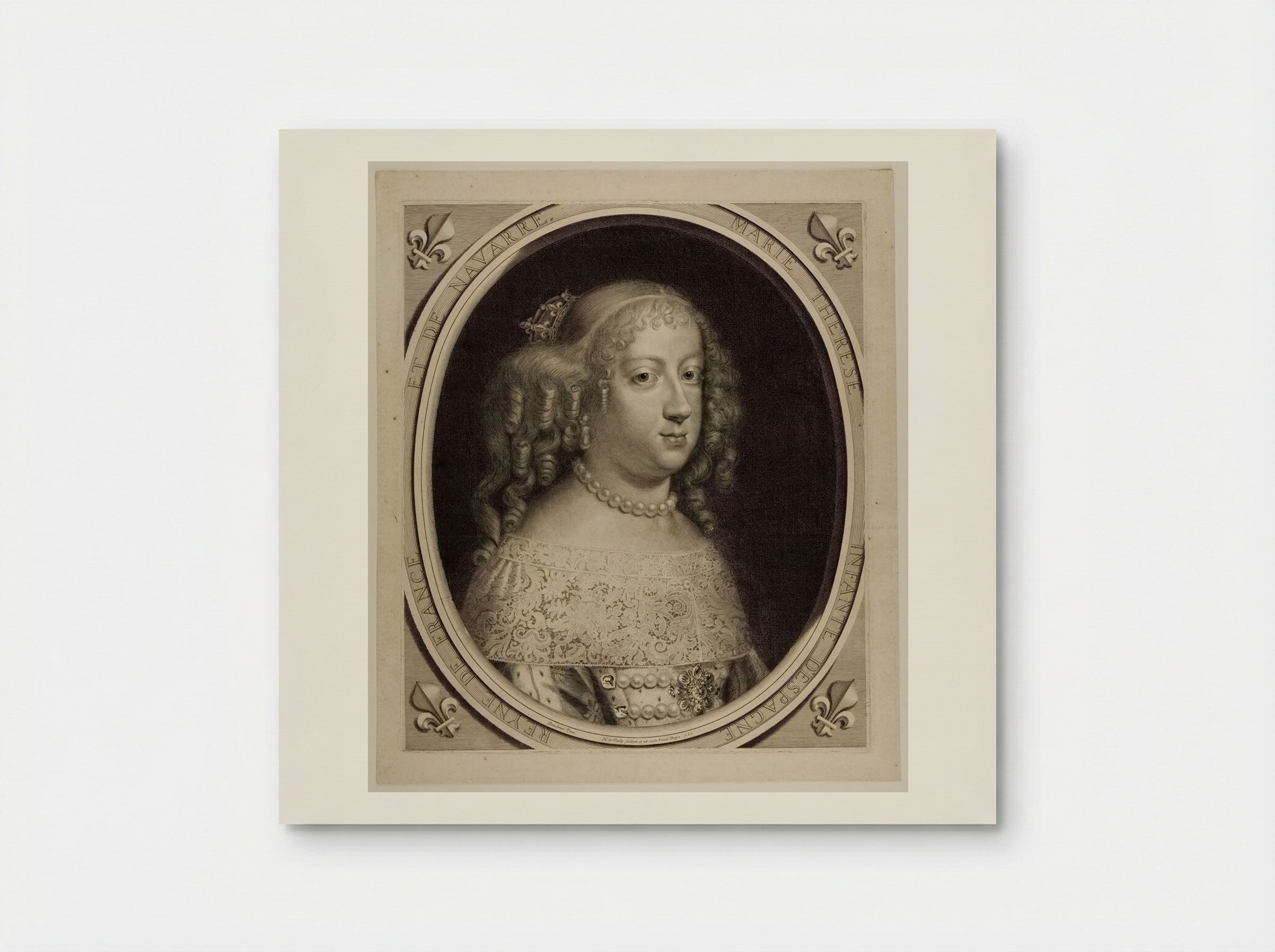 Marie Thérèse, Princess of Spain, Queen of France and of Navarre - Nicolas de Poilly - Poster