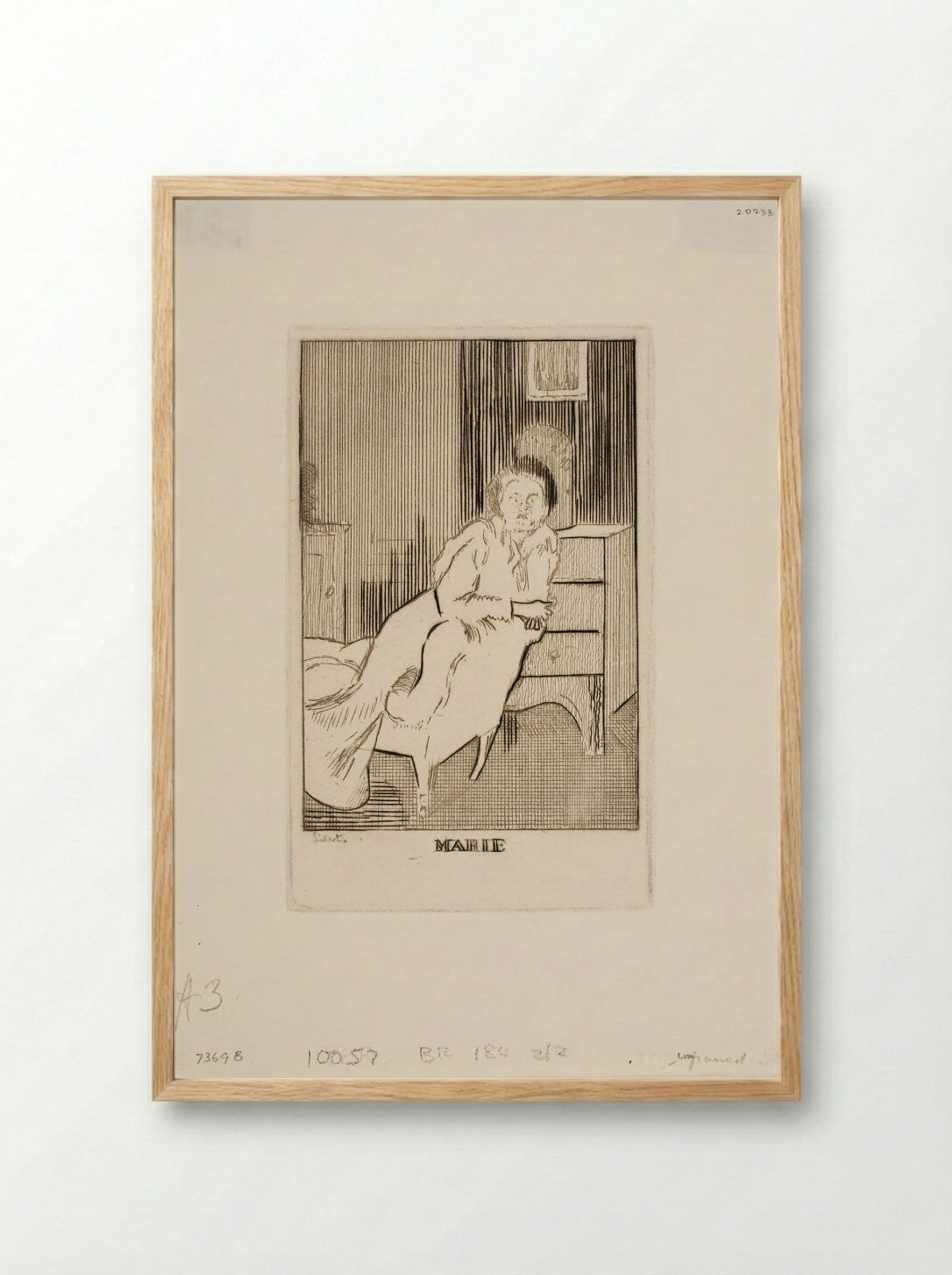 Marie - Walter Sickert - Framed Print Wood
