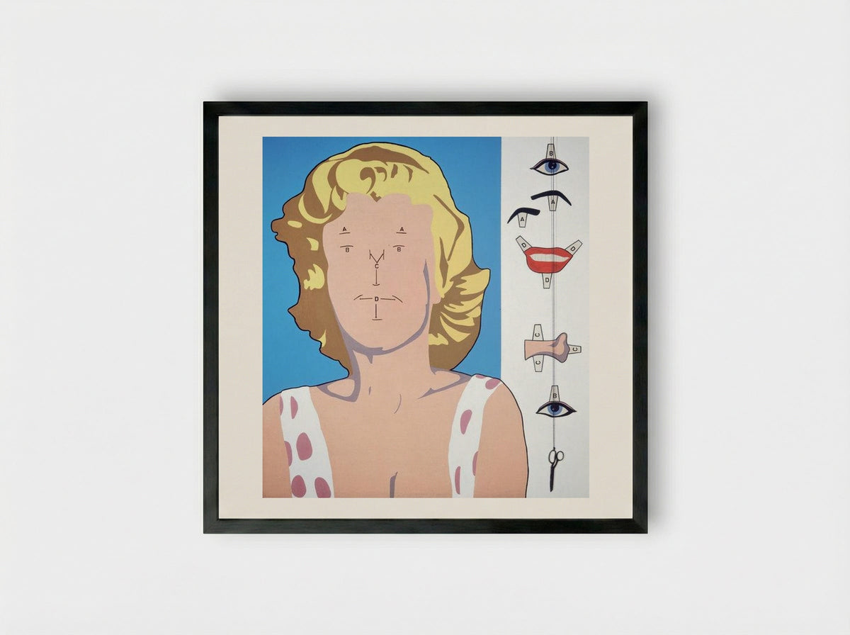 Marilyn - Allan D'Arcangelo - Framed Print Black