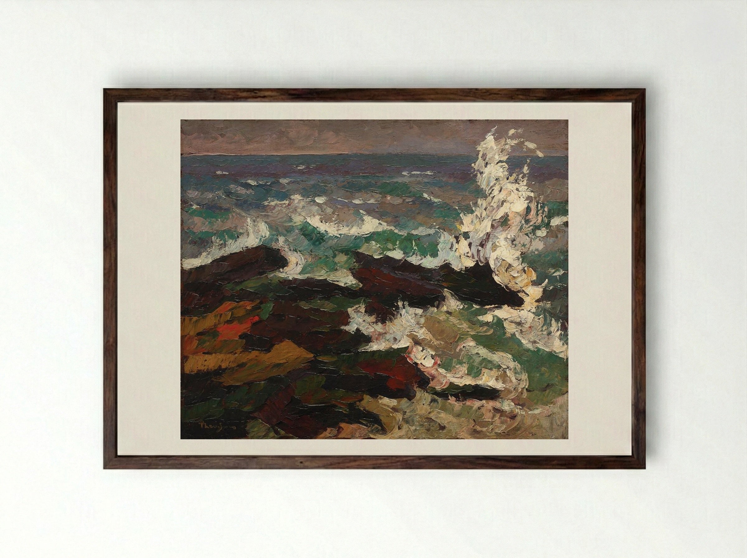 Marina - Ion Theodorescu-Sion - Framed Print Dark Wood