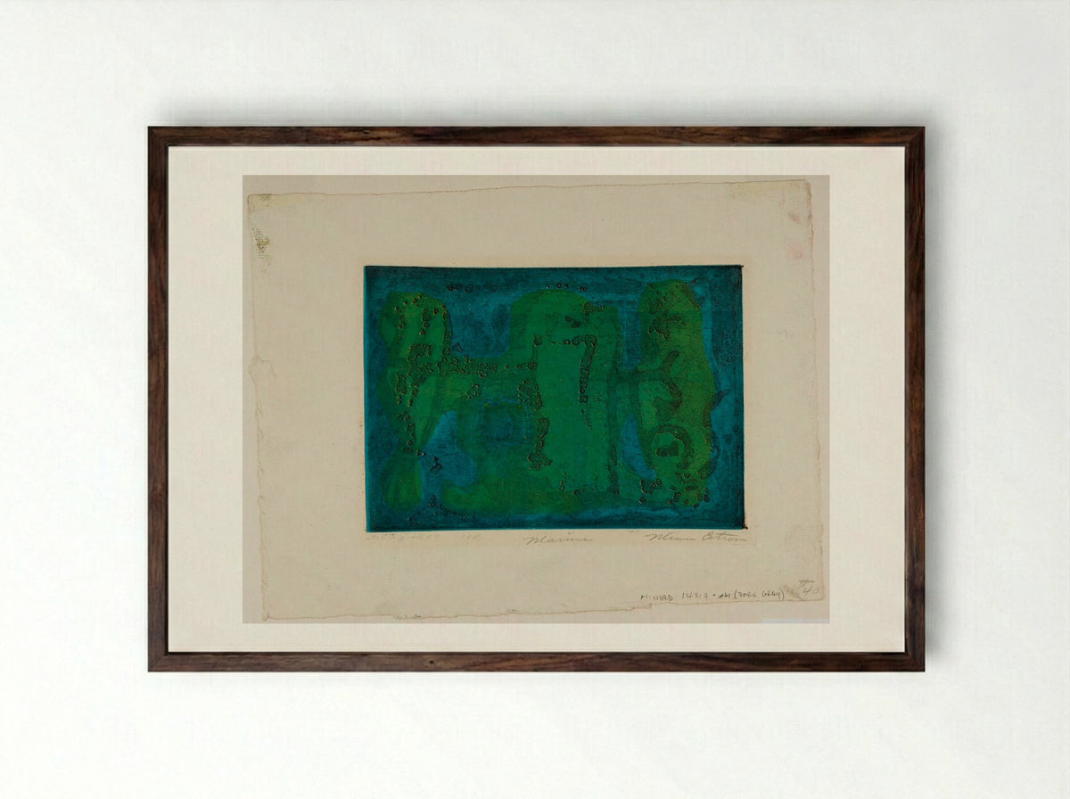 Marine - Minna Citron - Framed Print Dark Wood