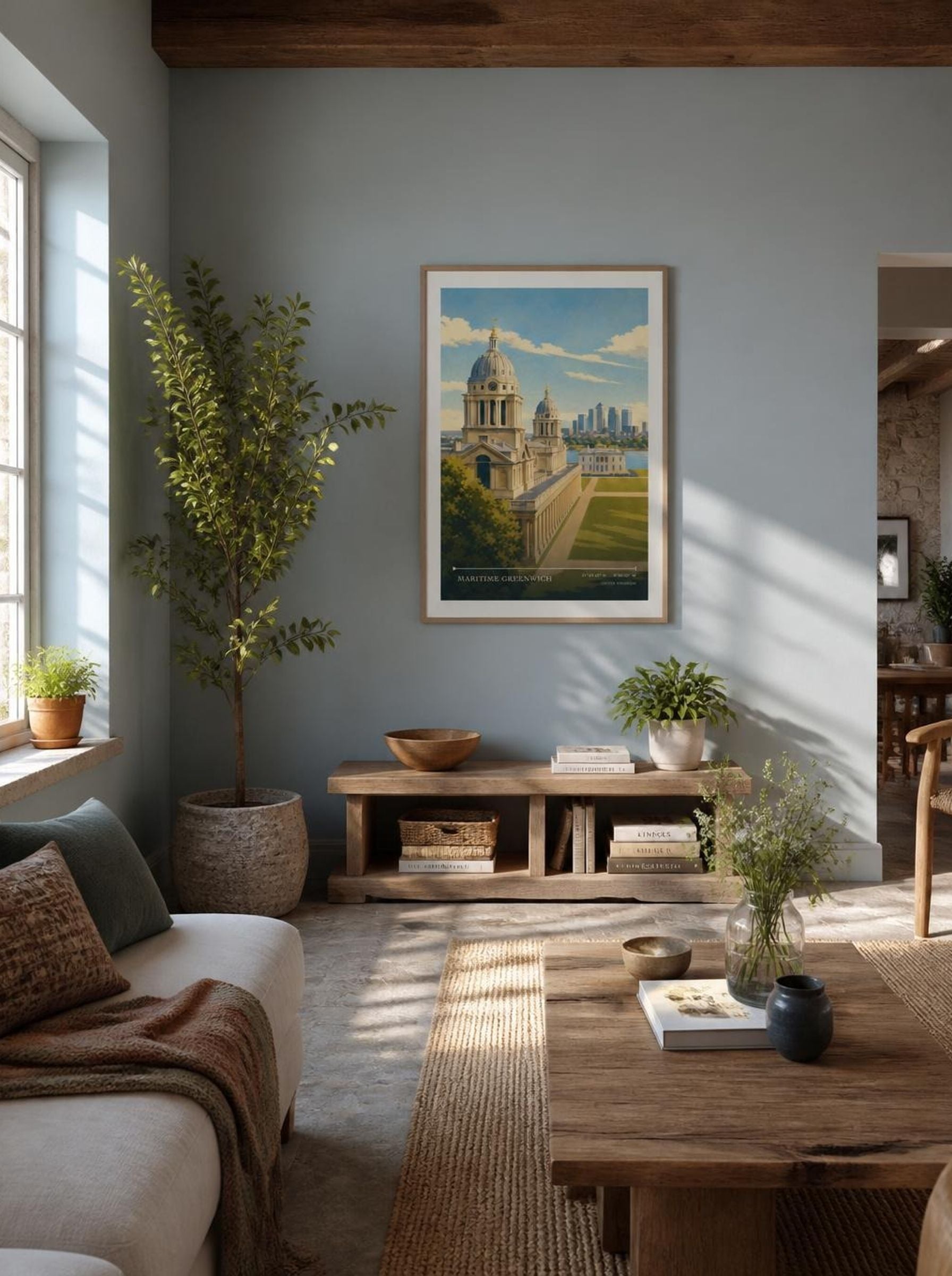 Maritime Greenwich United Kingdom Travel Poster - Lifestyle