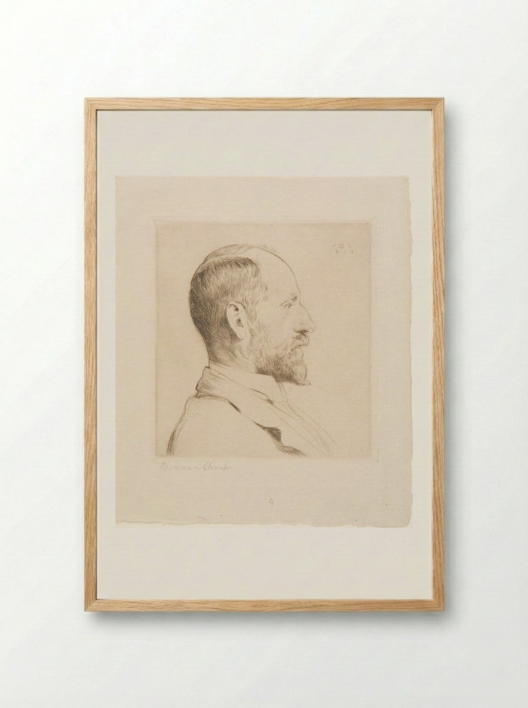 Marius Bauer - Hermann Struck - Framed Print Wood