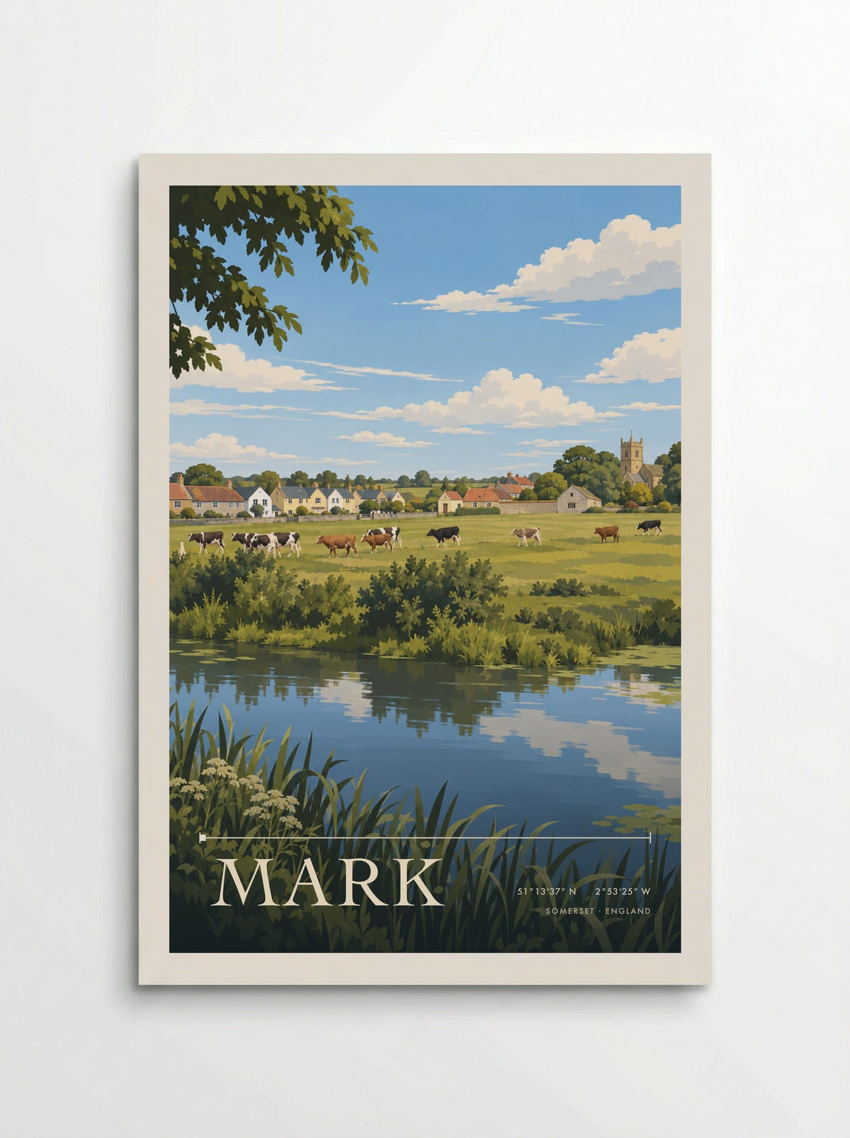 Mark, Somerset | Travel Poster - Poster